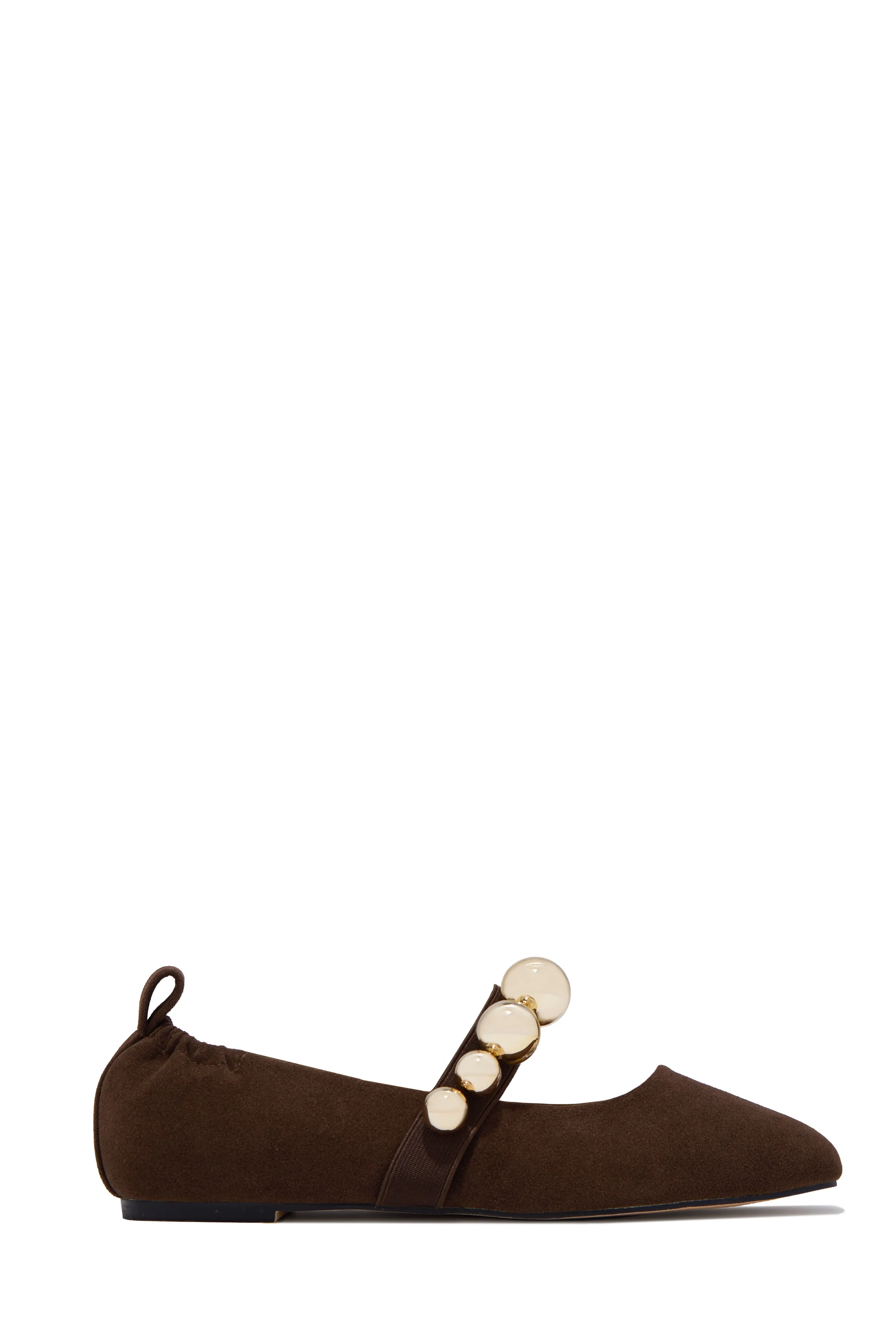Kimberly Ballet Flats - Brown sold by Miss Lola