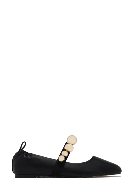 Kimberly Ballet Flats - Black sold by Miss Lola
