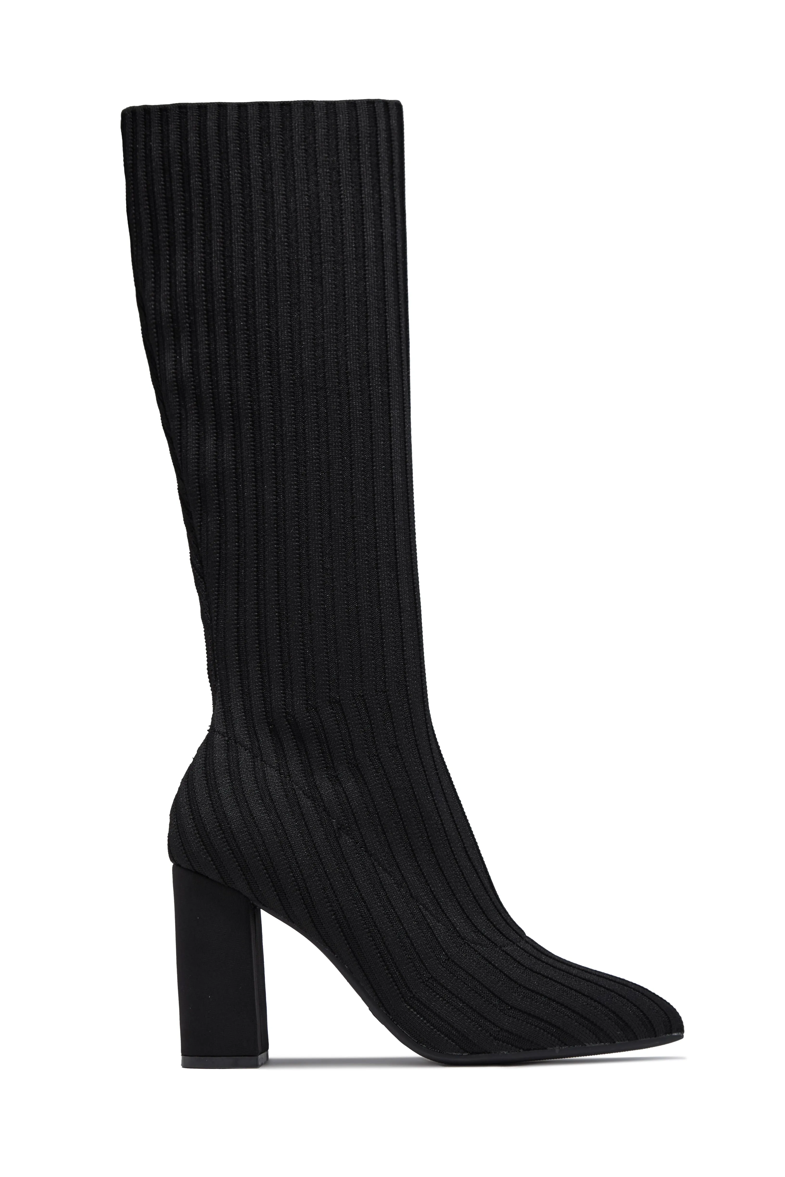 Shanelle Block Heel Boots - Black sold by Miss Lola