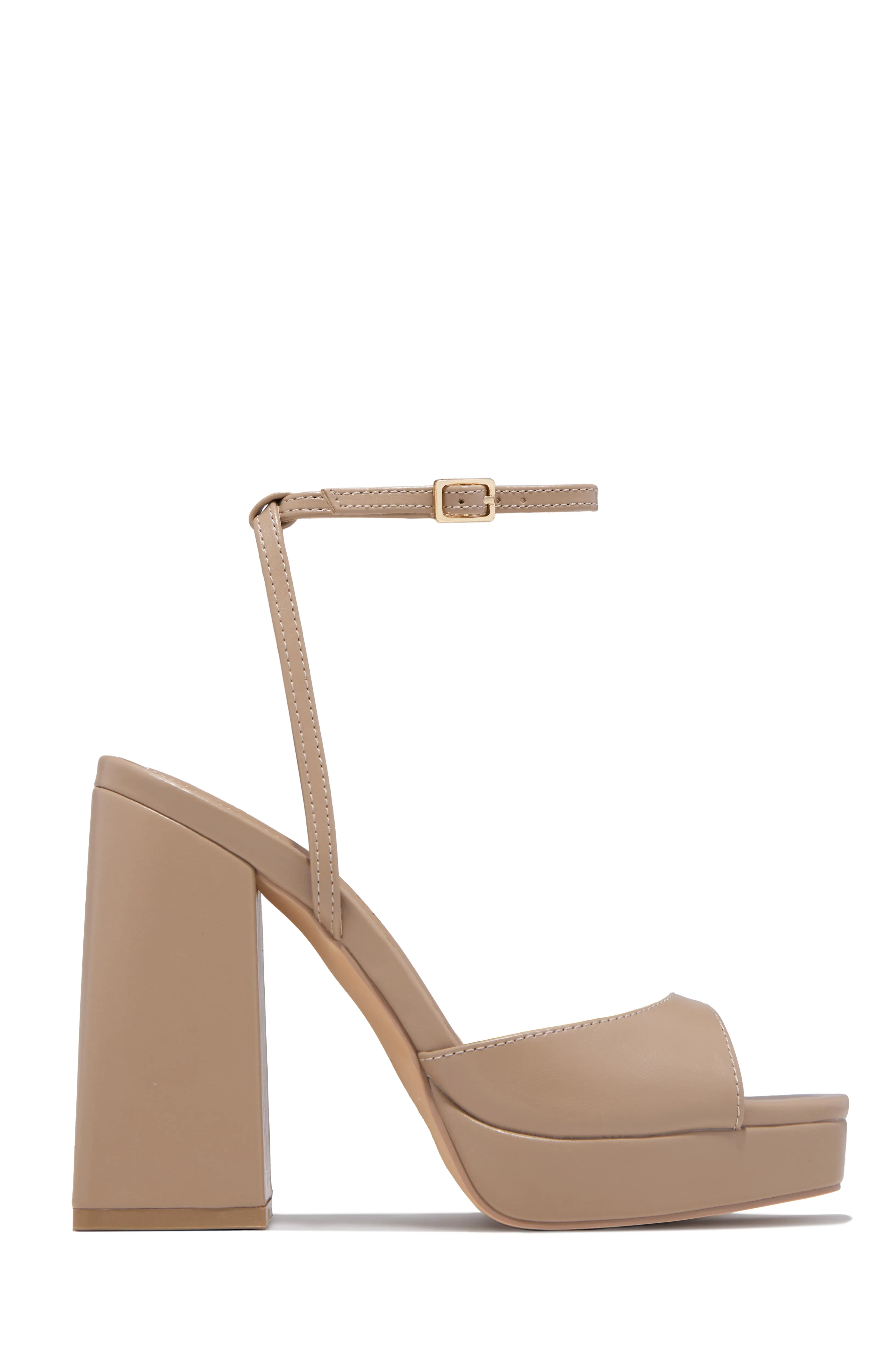 Kami Platform Block Heels - Nude sold by Miss Lola product image thumbnail 4