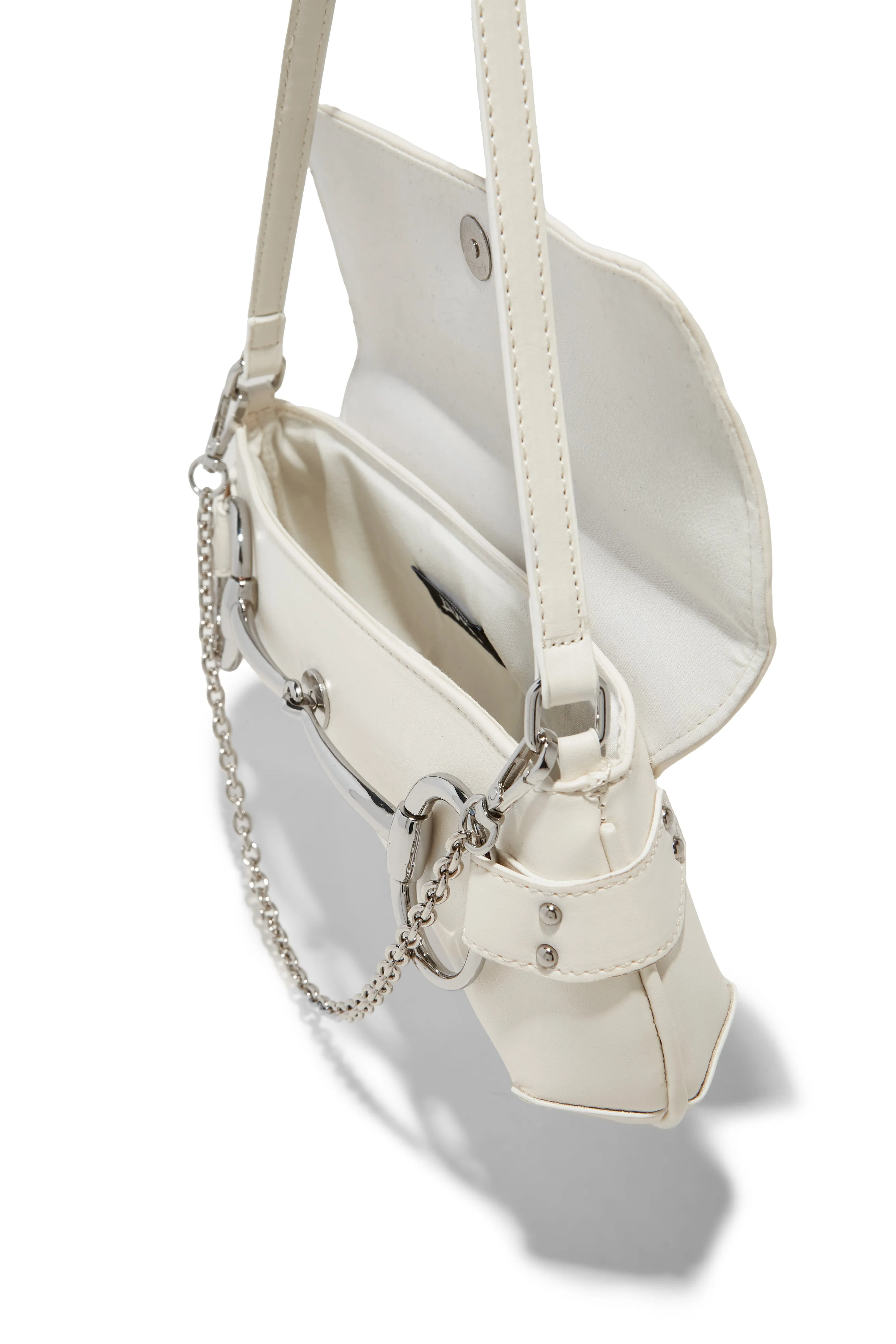 Caia Shoulder Bag - White sold by Miss Lola product image thumbnail 5