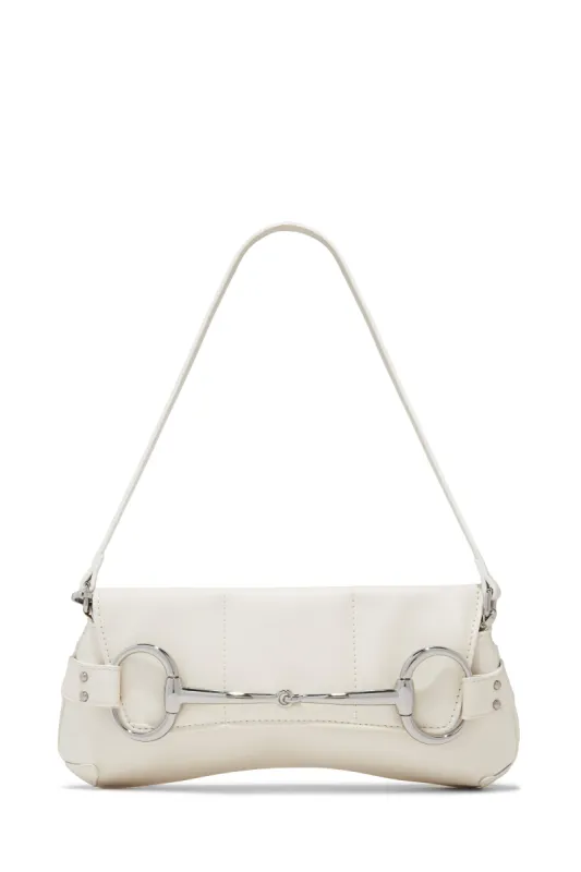 Caia Shoulder Bag - White sold by Miss Lola