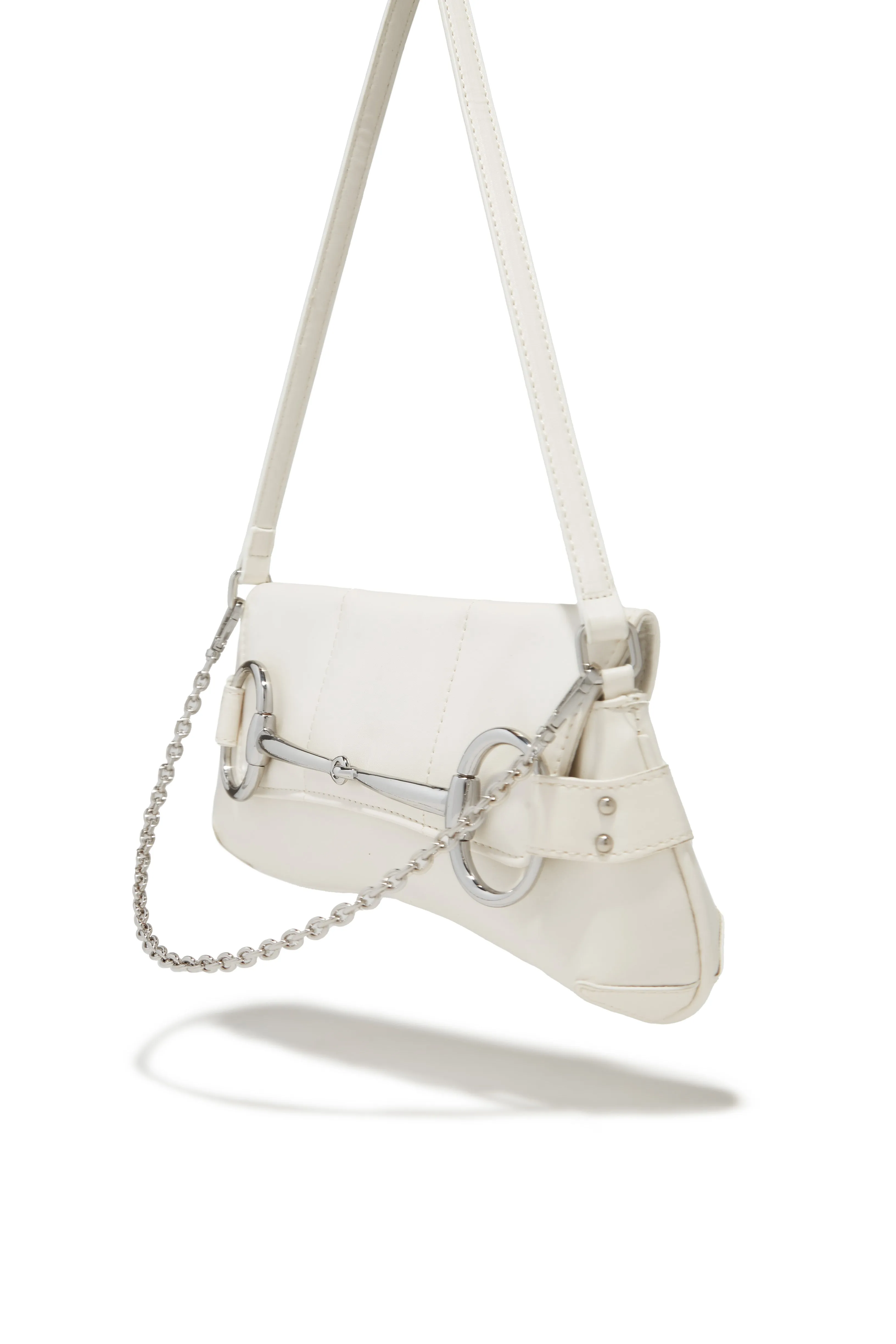 Caia Shoulder Bag - White sold by Miss Lola product image thumbnail 3