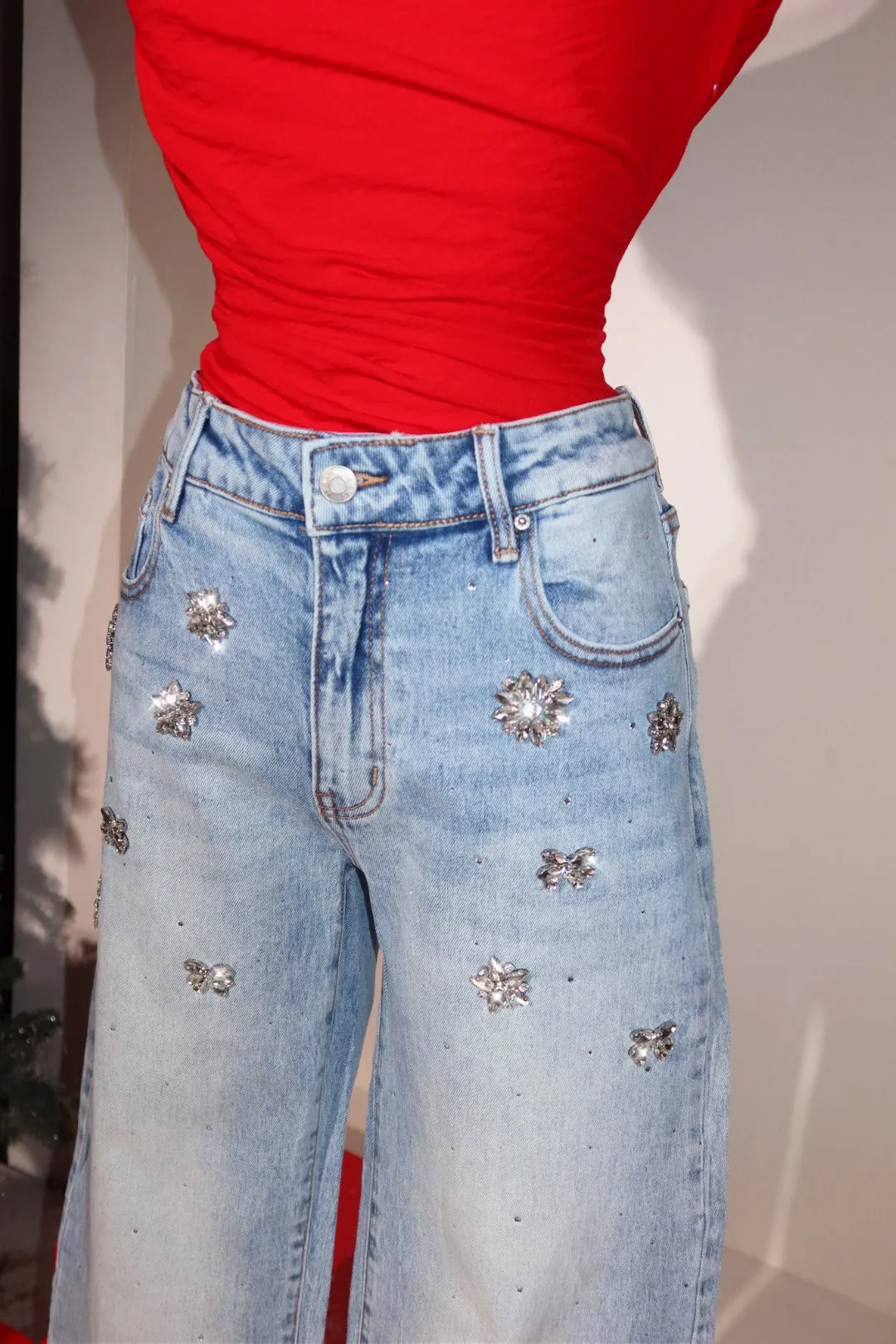Starlight Embellished Jean - Denim sold by Miss Lola product image thumbnail 2