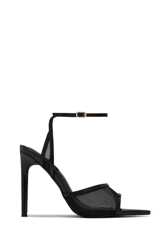 Eliyah Single Sole High Heels - Black sold by Miss Lola