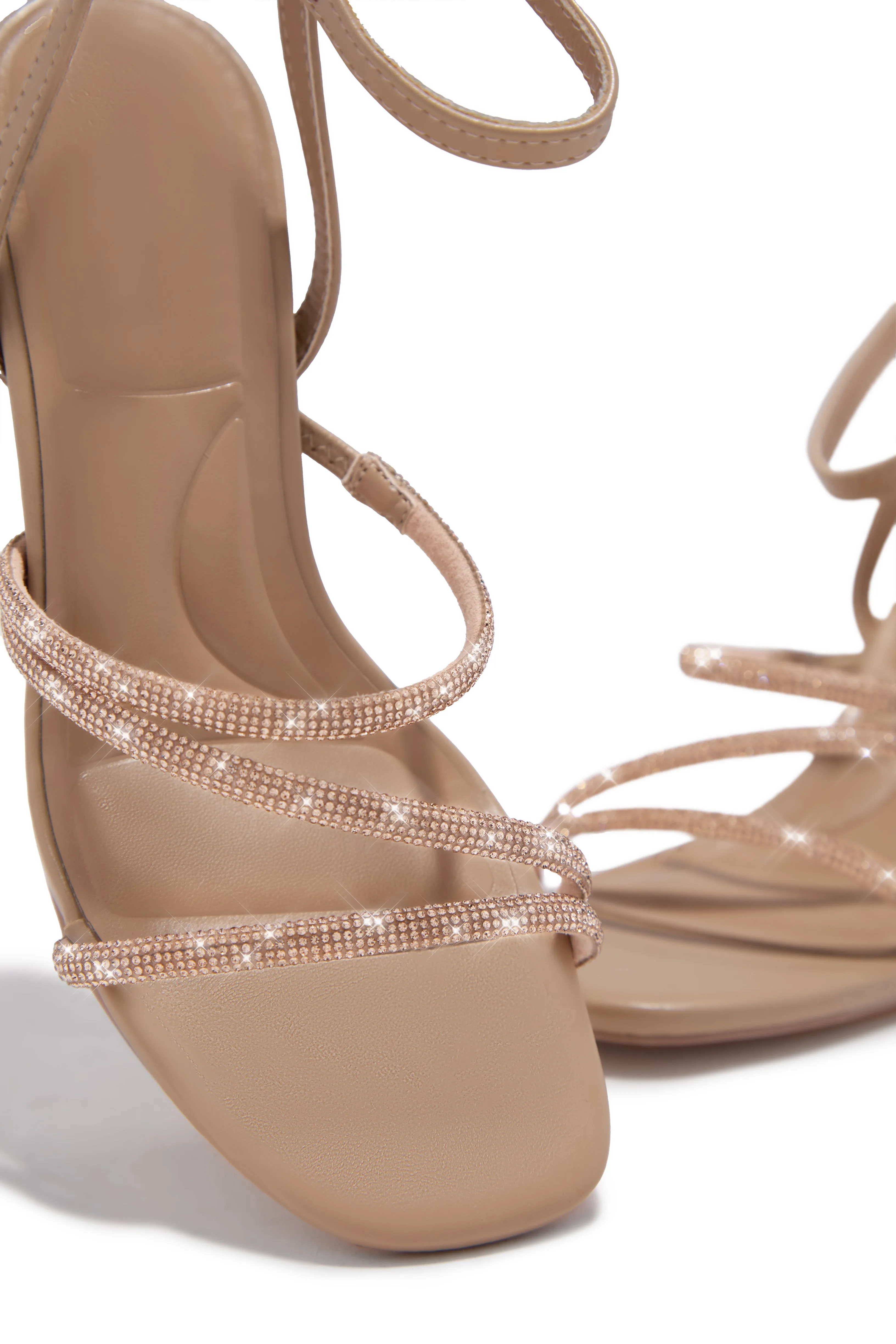 Annalise Embellished Mid Heels - Nude sold by Miss Lola product image thumbnail 2