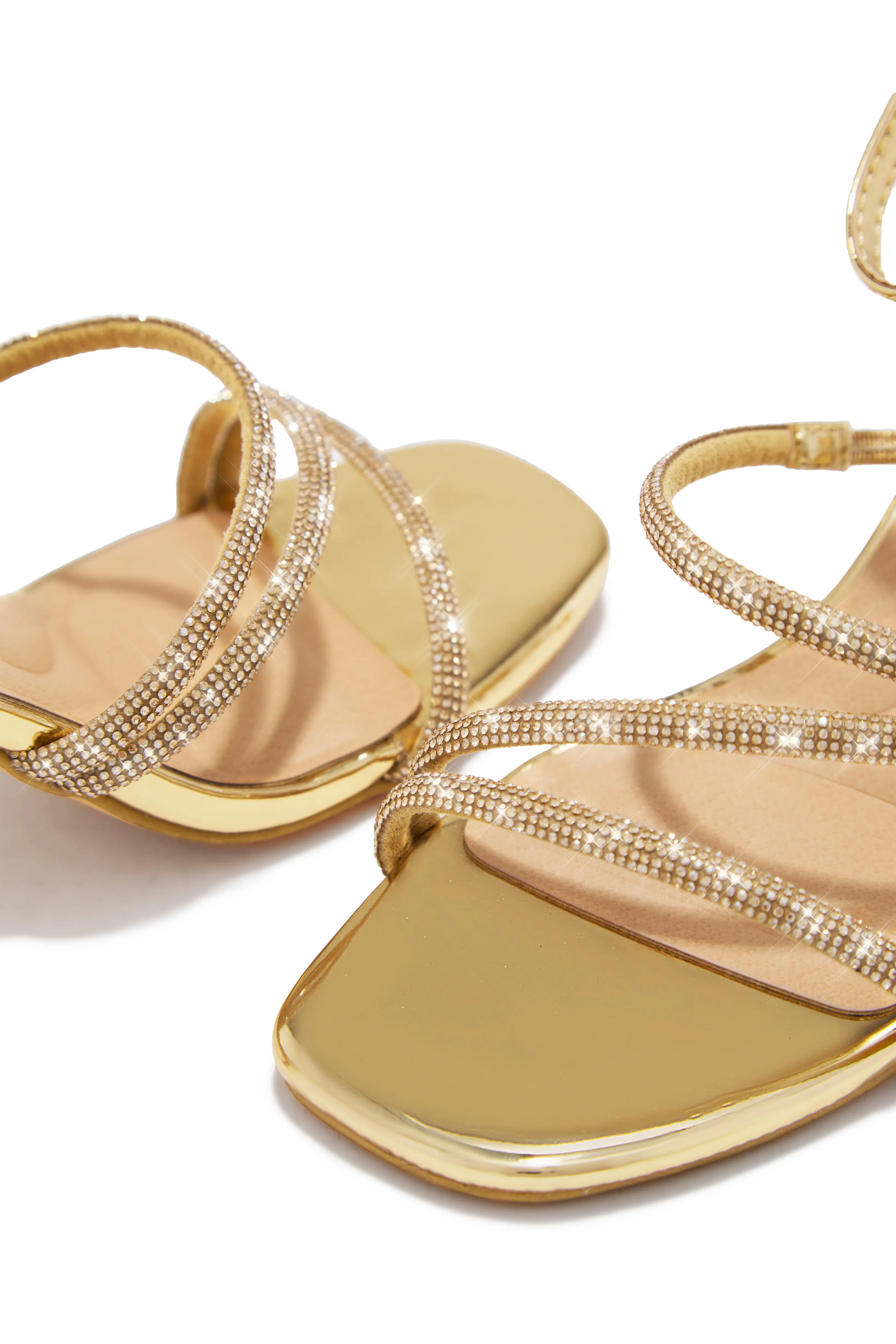 Annalise Embellished Mid Heels - Gold sold by Miss Lola product image thumbnail 2