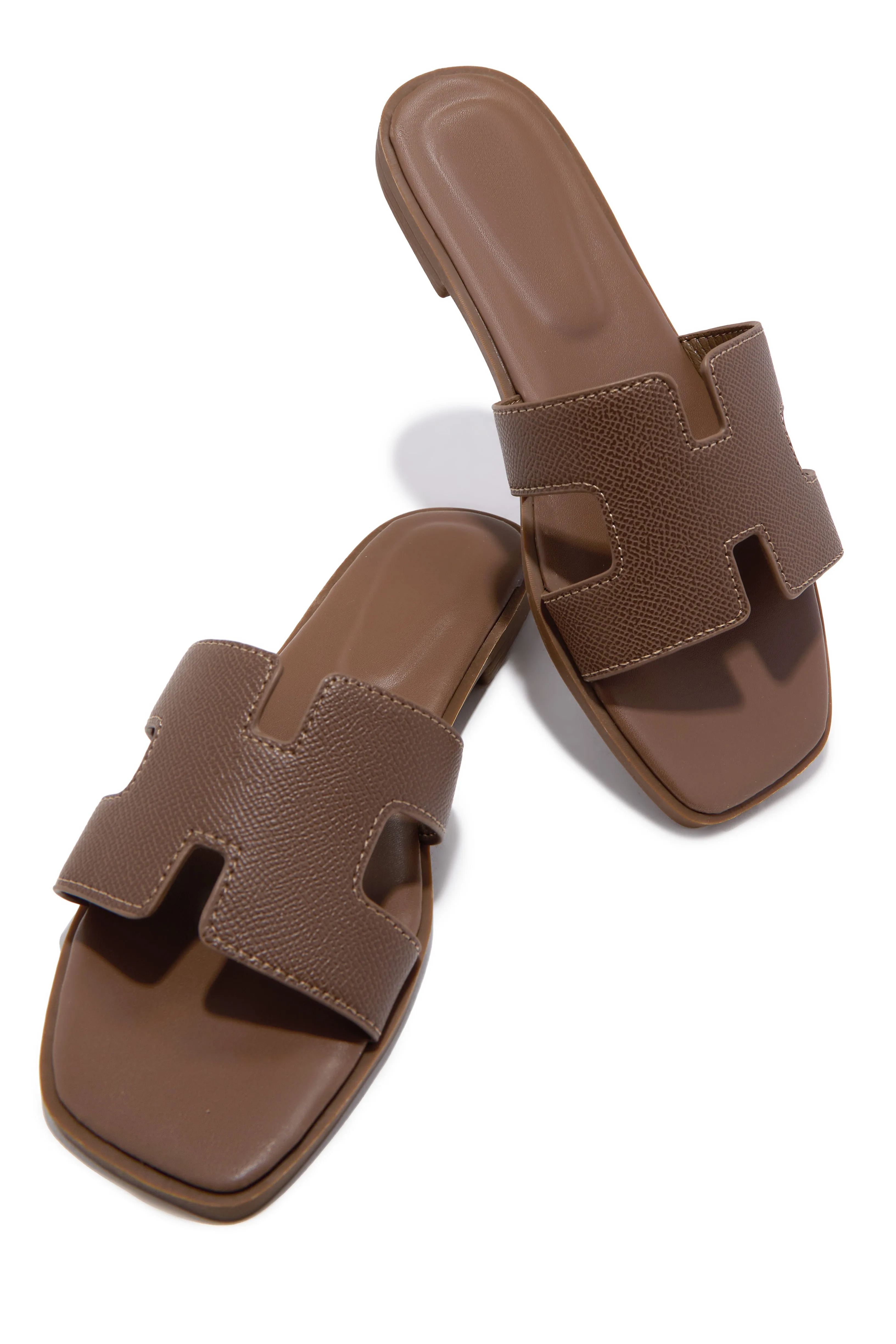Elara Slip On Sandals - Brown sold by Miss Lola product image thumbnail 3