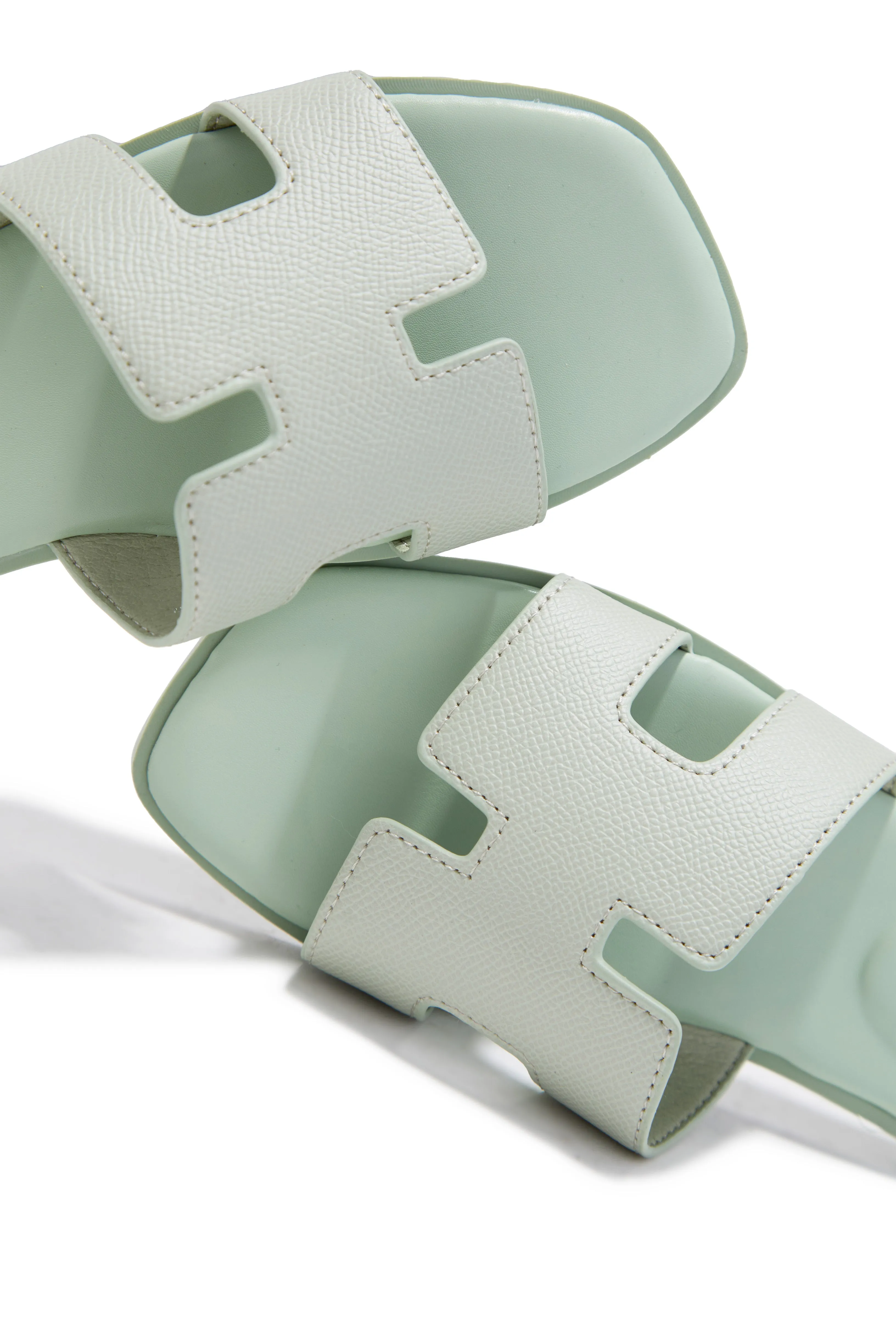 Elara Slip On Sandals - Sage sold by Miss Lola product image thumbnail 2