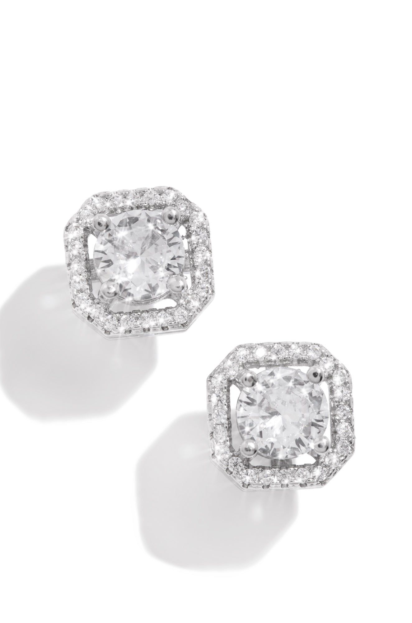 In The Night Cubic Zirconia Earring - Silver sold by Miss Lola