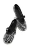 Marlie Embellished Mesh Flats - Black sold by Miss Lola
