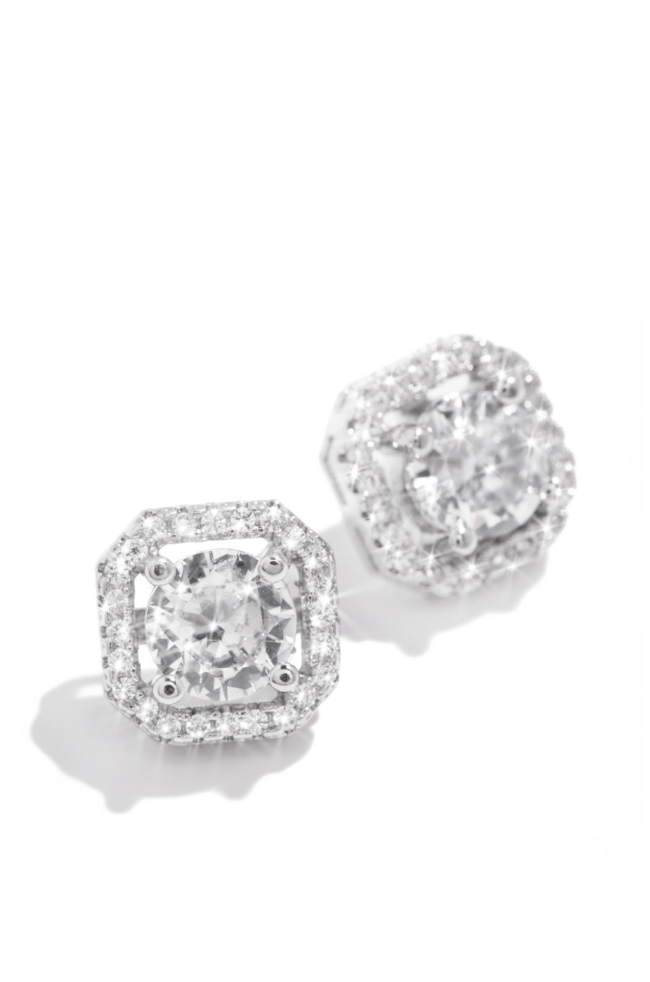 In The Night Cubic Zirconia Earring - Silver sold by Miss Lola product image thumbnail 2