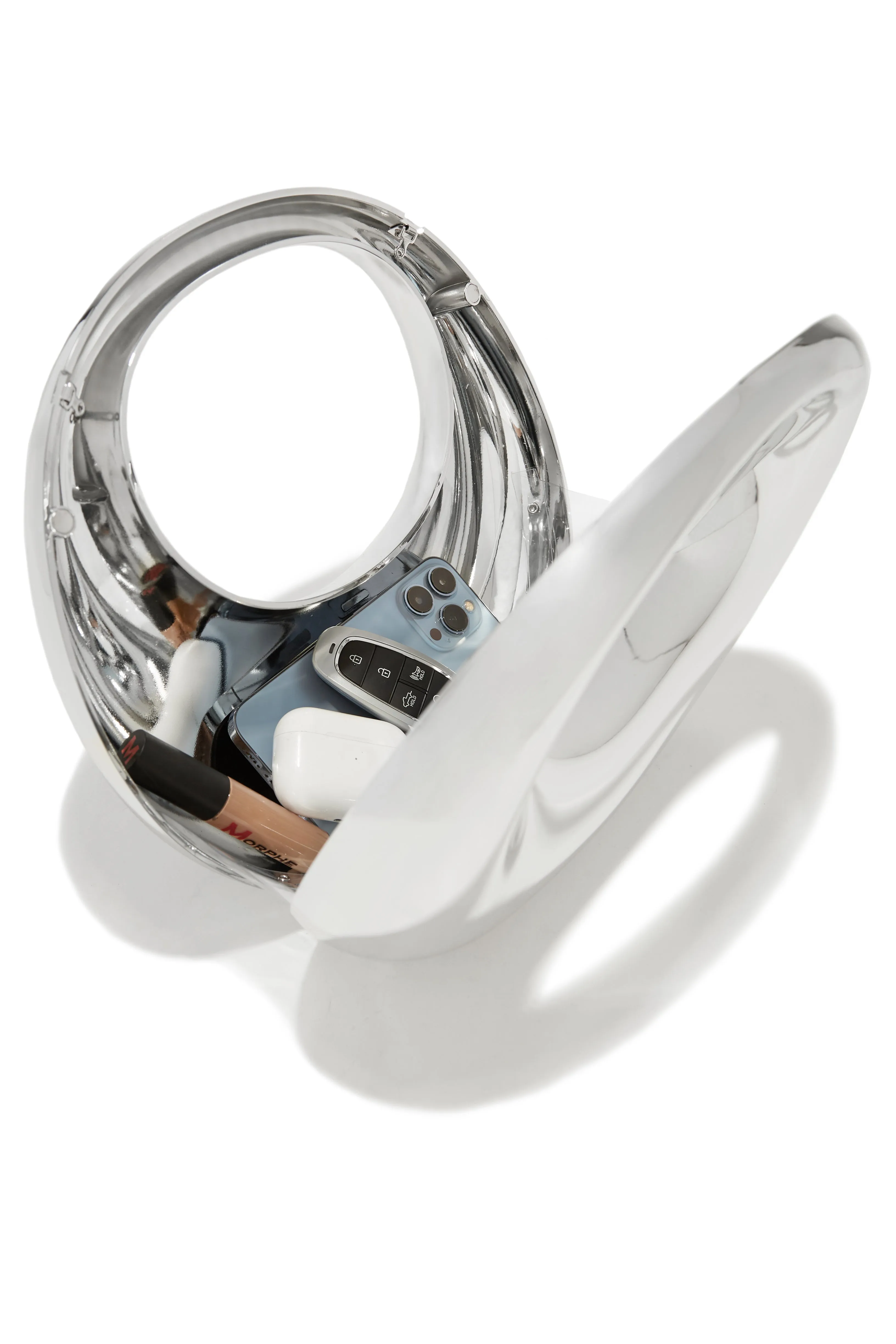 Sasha Acrylic Handbag - Silver sold by Miss Lola product image thumbnail 2