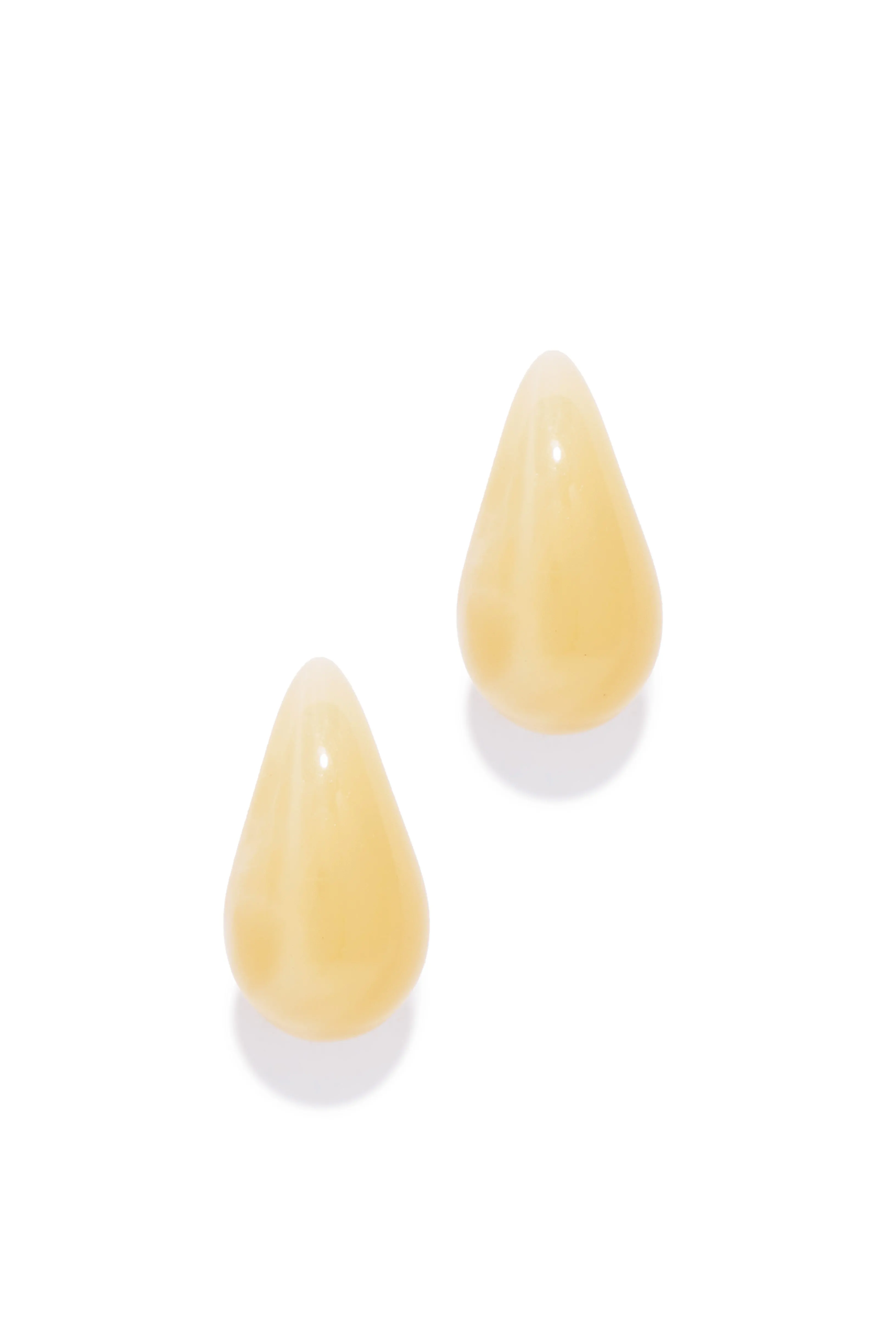 Corinne Teardrop Statement Earring - Ivory sold by Miss Lola