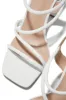 Victoria Block Heels - White sold by Miss Lola