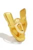 Adelia Slip On Thong Strap Sandals - Gold sold by Miss Lola