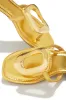 Adelia Slip On Thong Strap Sandals - Gold sold by Miss Lola
