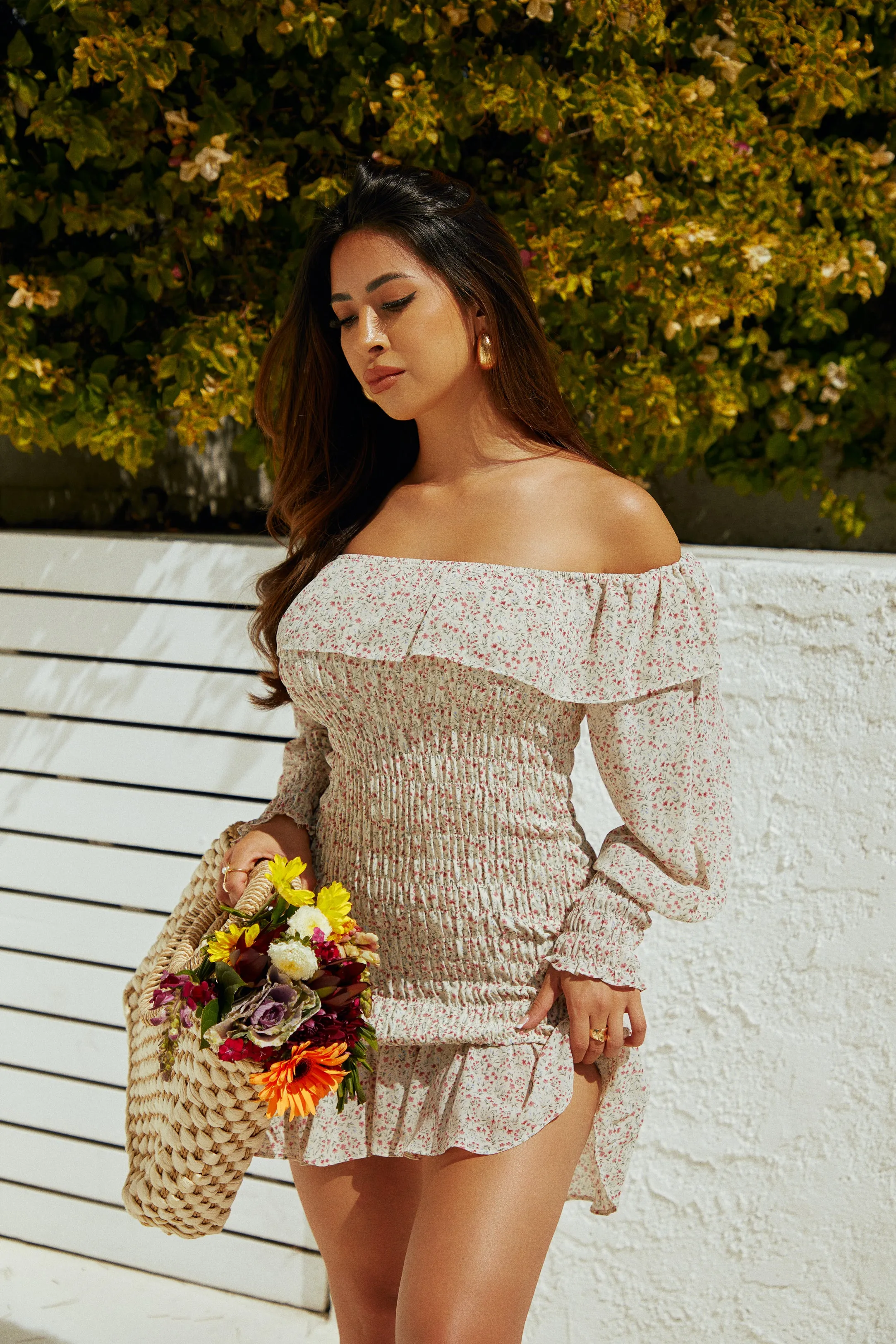 Trips To Cabo Top Handle Straw Bag - Natural sold by Miss Lola product image thumbnail 2