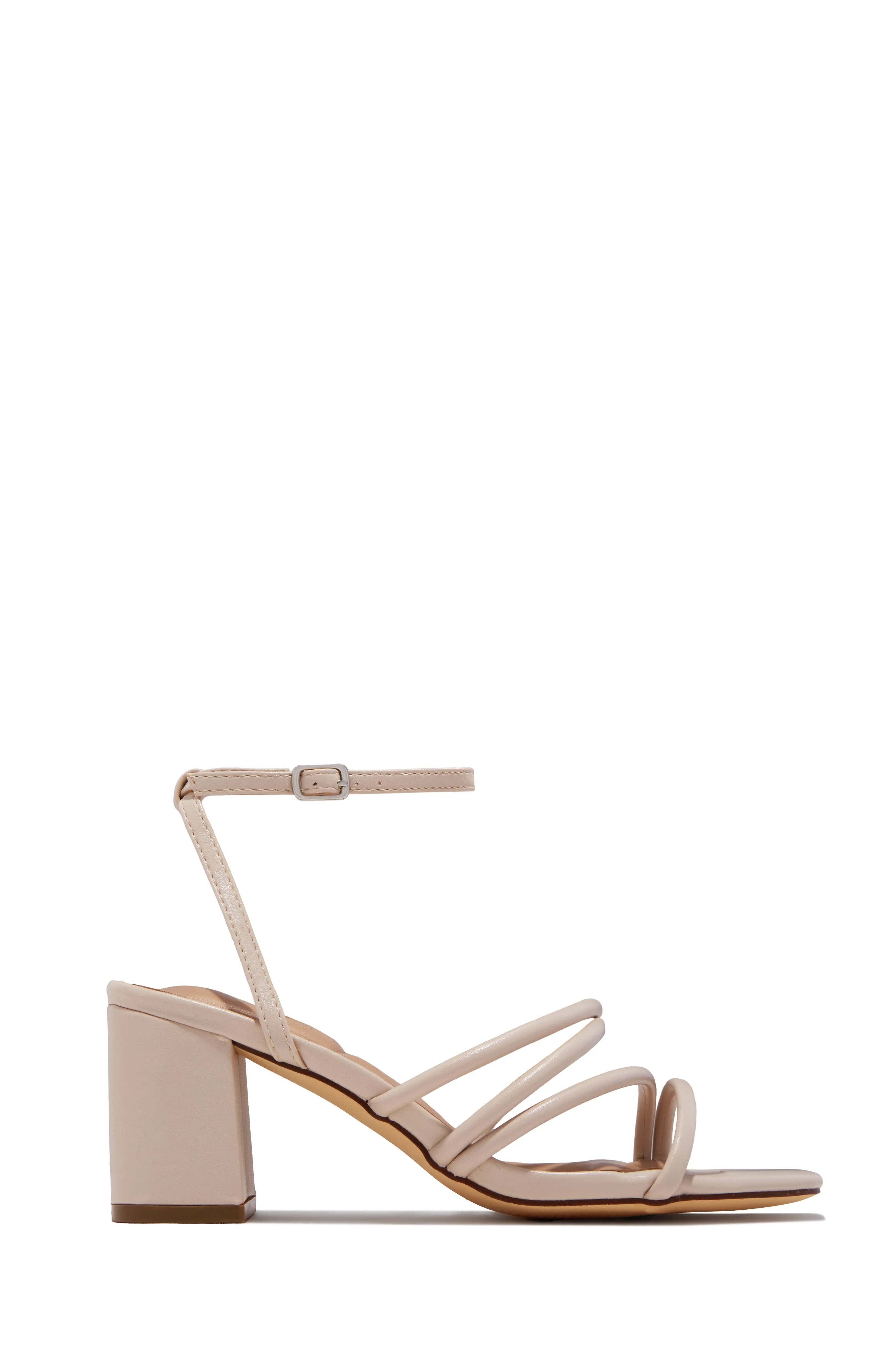 Jazmin Block Mid Heels - Nude sold by Miss Lola product image thumbnail 5