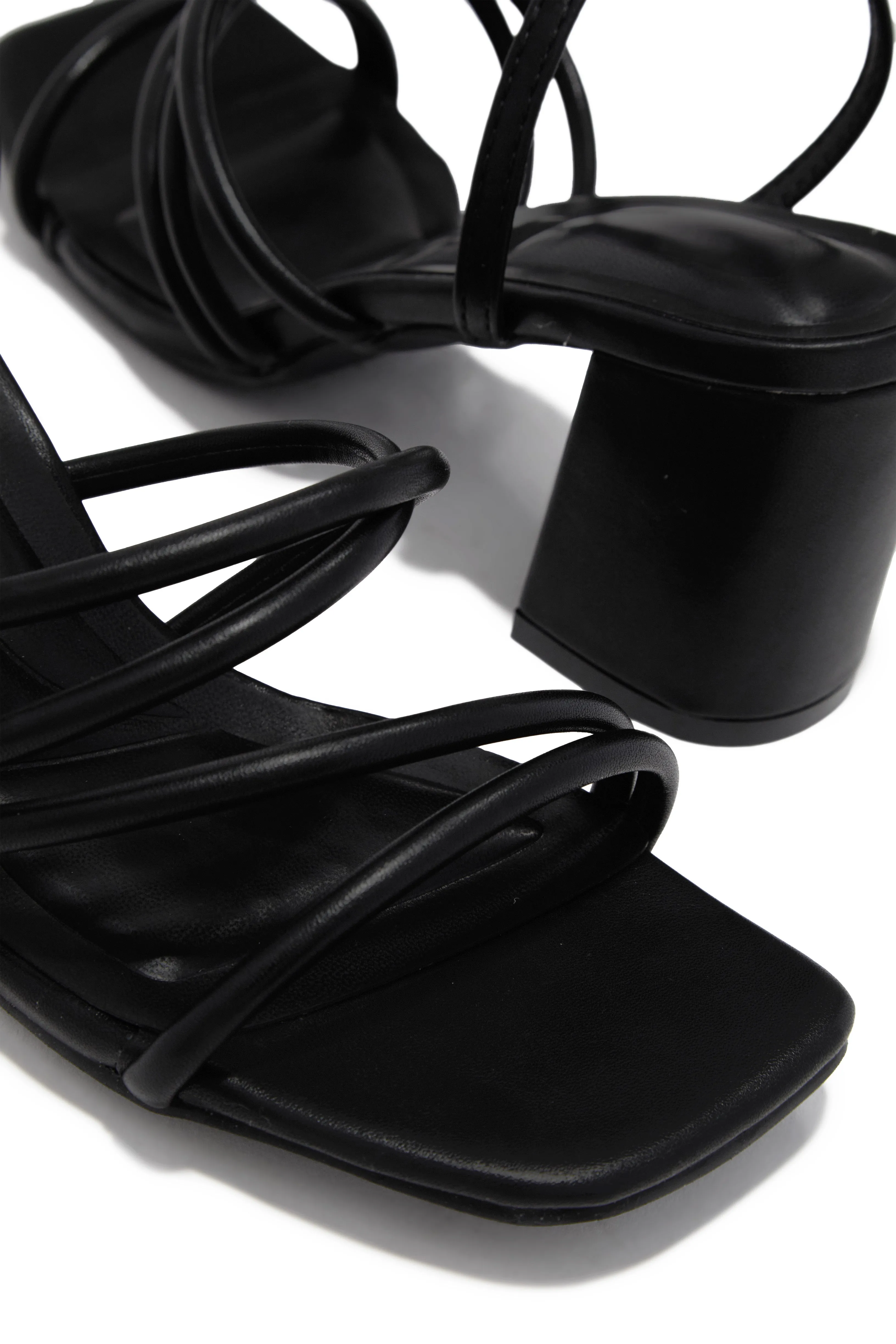 Jazmin Block Mid Heels - Black sold by Miss Lola product image thumbnail 3