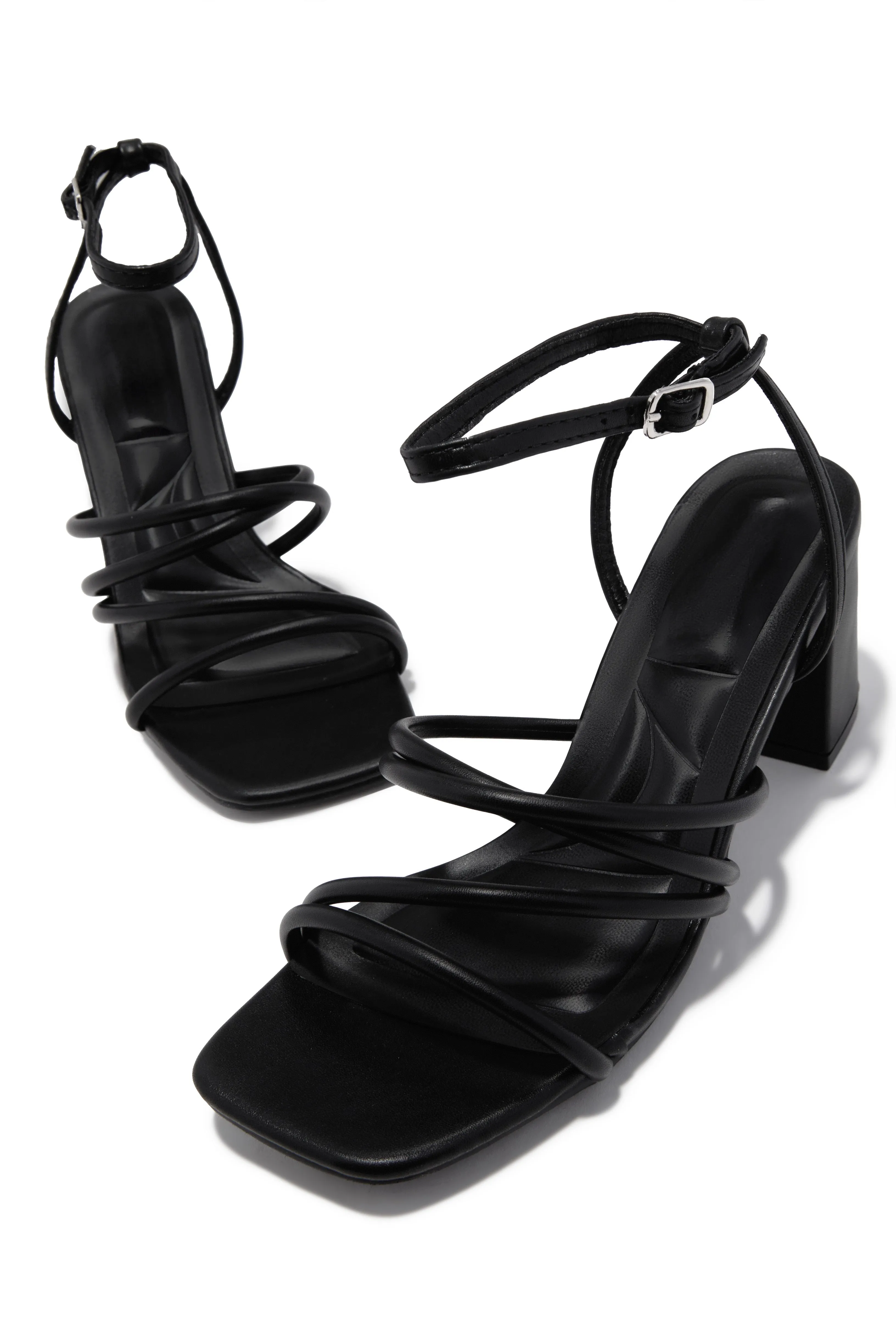 Jazmin Block Mid Heels - Black sold by Miss Lola product image thumbnail 2