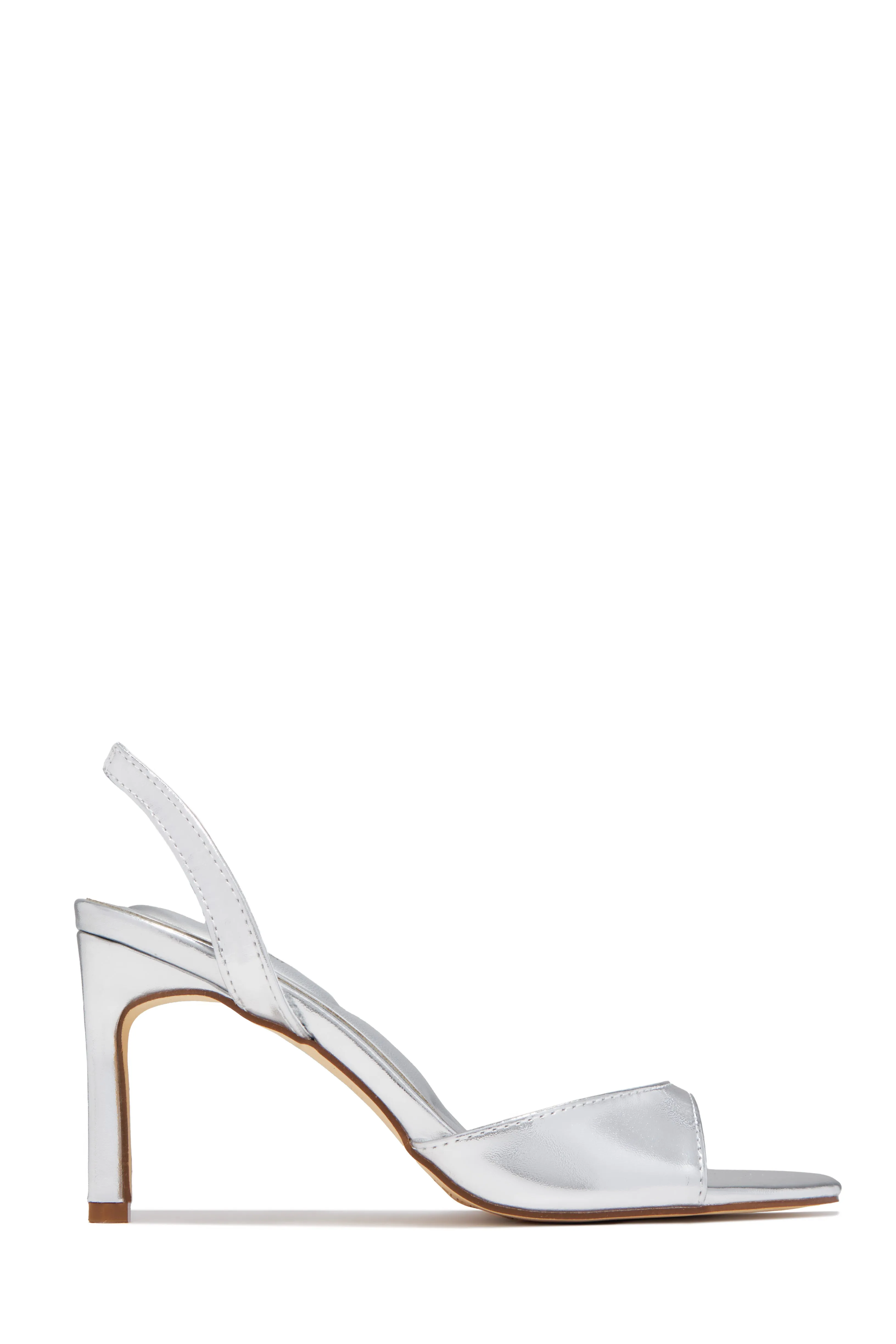 Kianny Single Sole Heels - Silver sold by Miss Lola