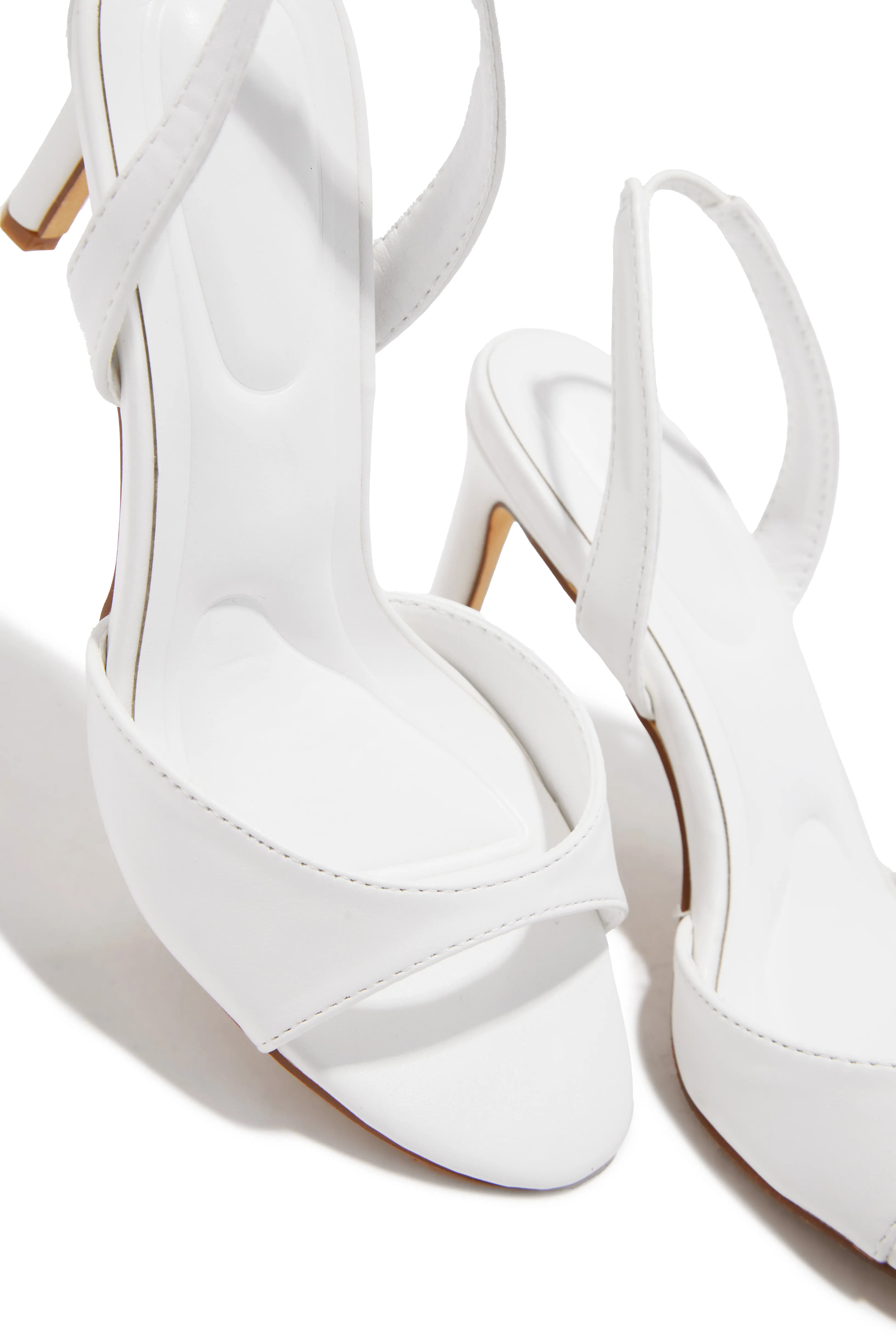 Kianny Single Sole Heels - White sold by Miss Lola product image thumbnail 3