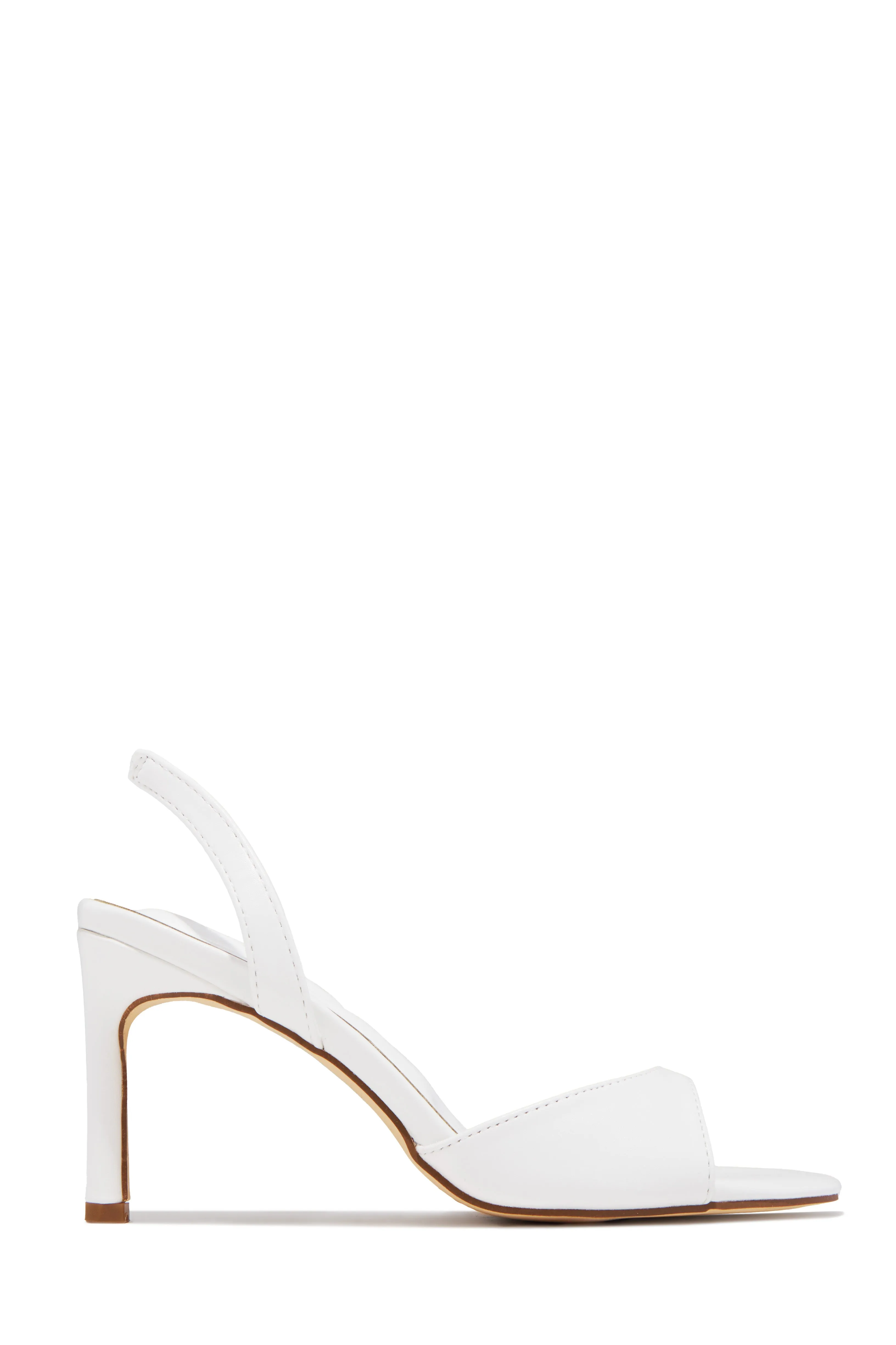 Kianny Single Sole Heels - White sold by Miss Lola