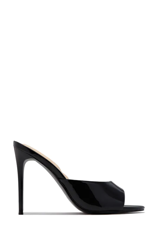 Lolita Single Sole Mules - Black made by Miss Lola