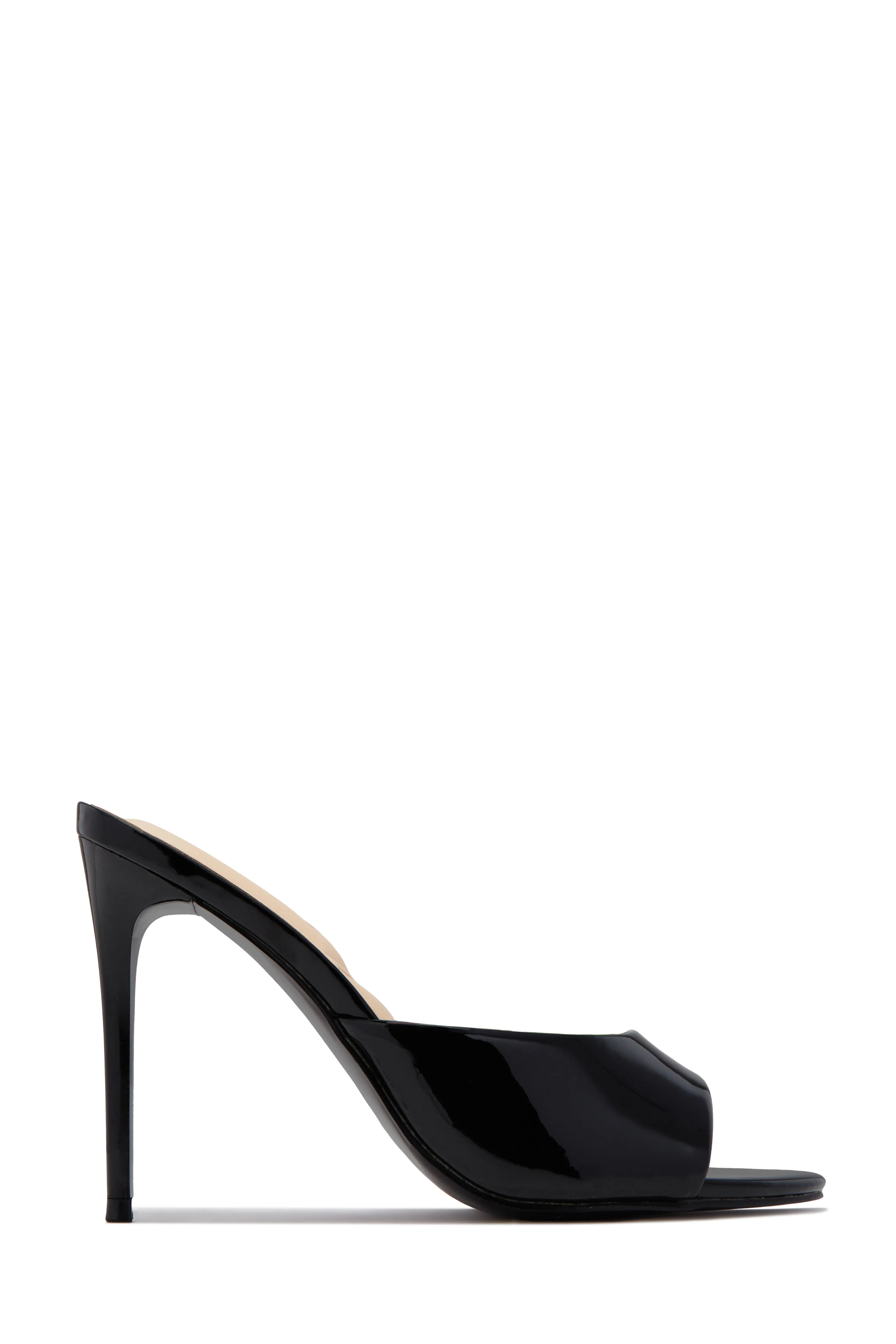 Lolita Single Sole Mules - Black sold by Miss Lola