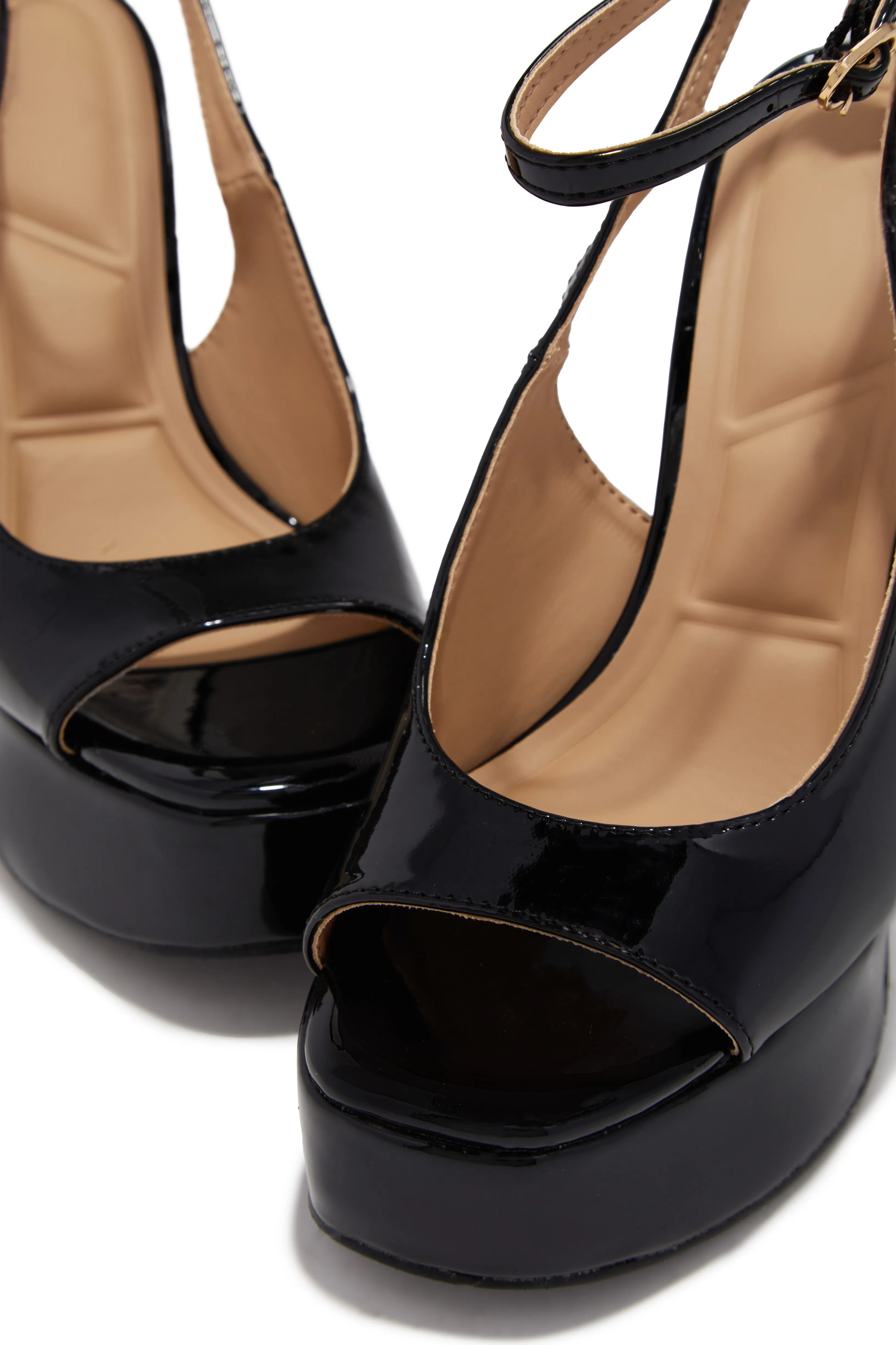 Penelope Platform High Heels - Black sold by Miss Lola product image thumbnail 4