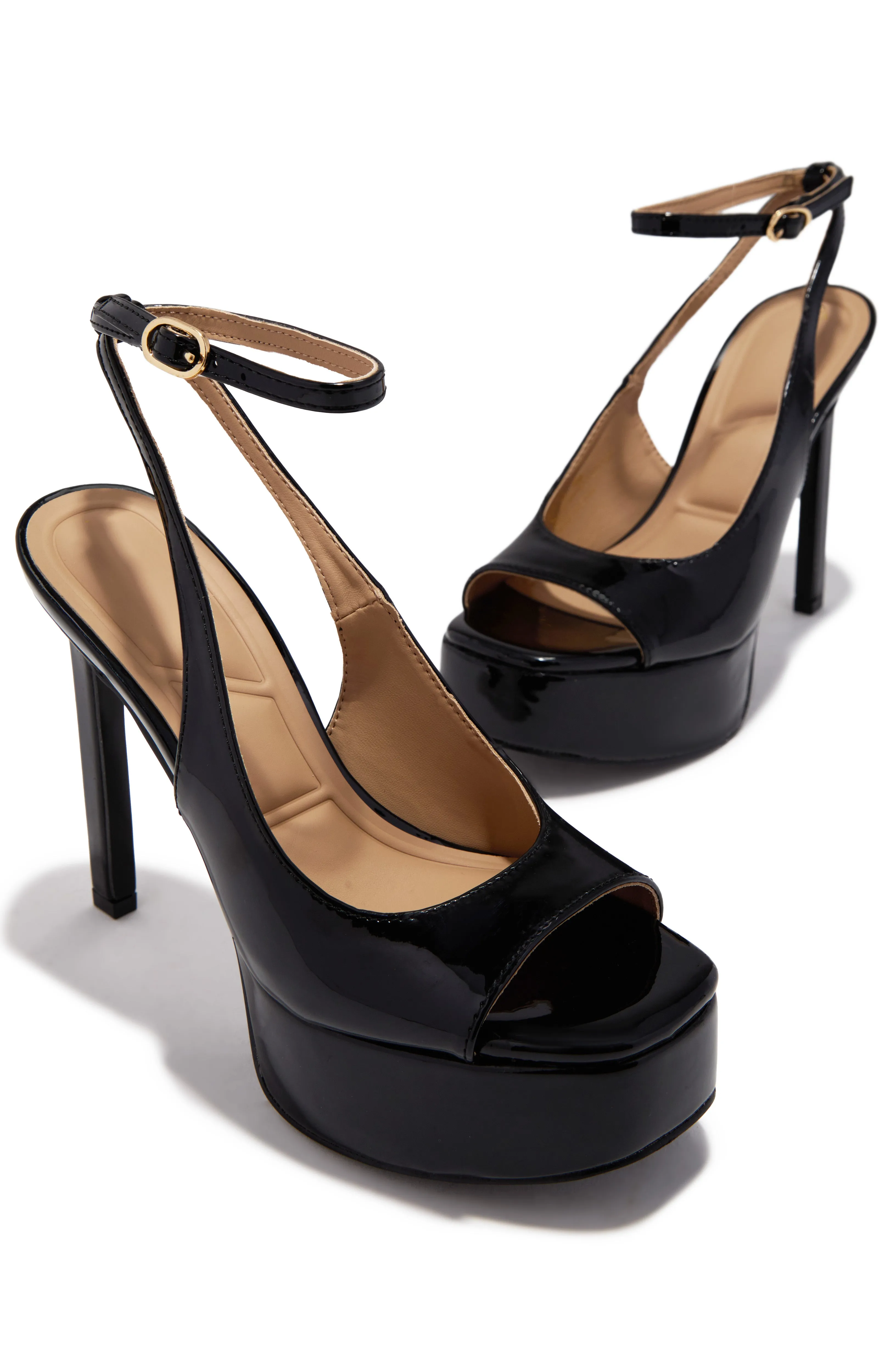 Penelope Platform High Heels - Black sold by Miss Lola product image thumbnail 3