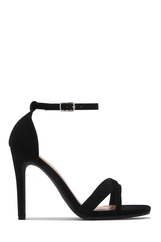 Khloe Single Sole Heels - Black made by Miss Lola