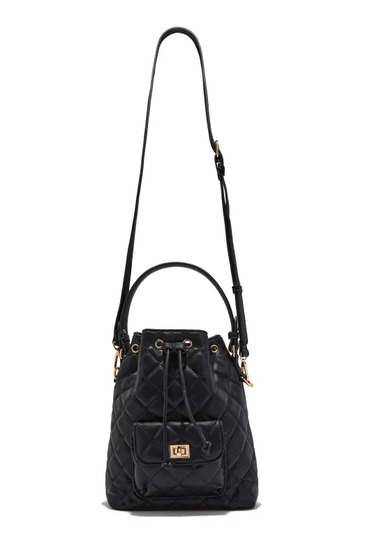 Chelsea Quilted Bucket Bag - Black made by Harley-Davidson
