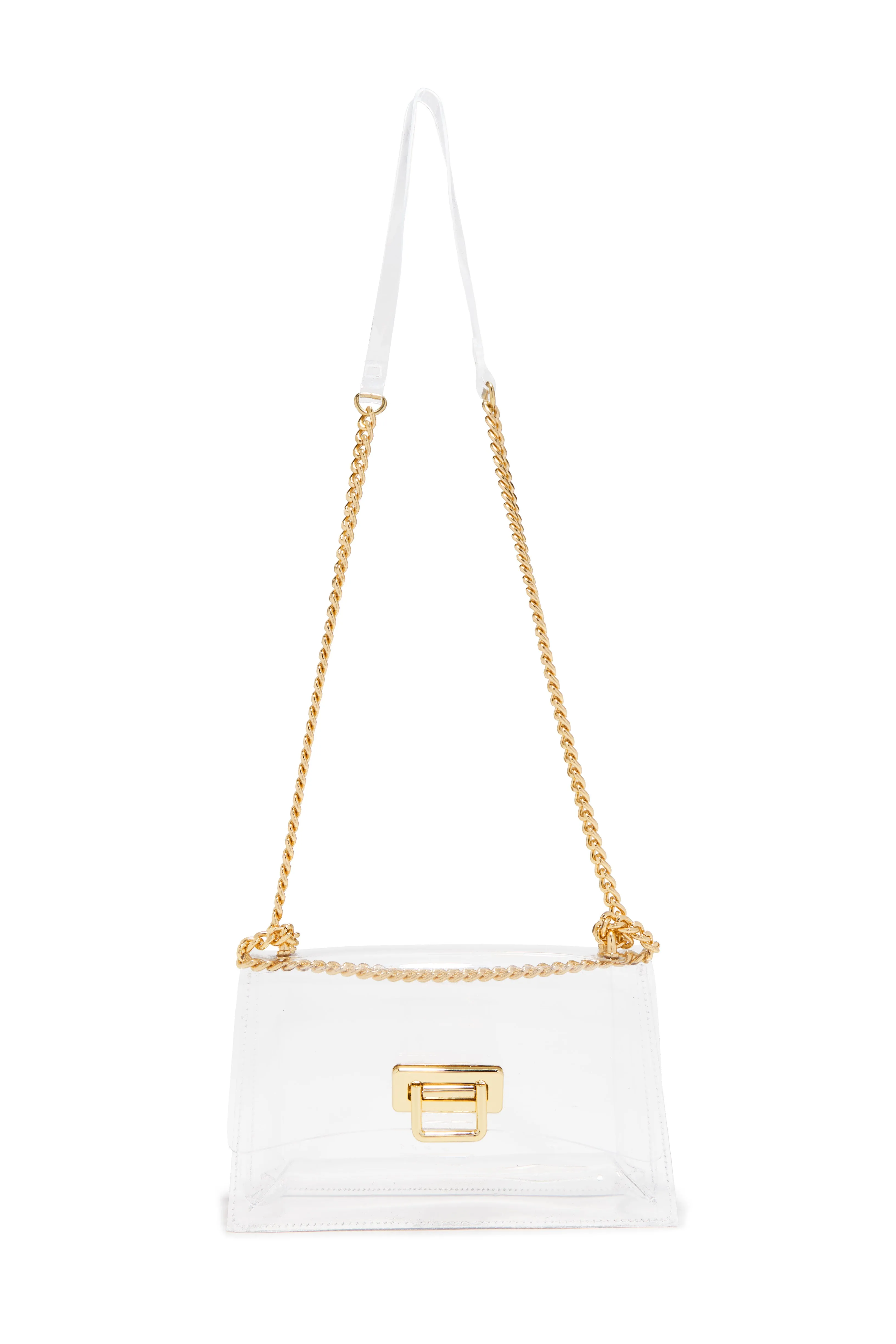 Tiffany Clear Chain Crossbody Bag - Clear sold by Miss Lola product image thumbnail 2
