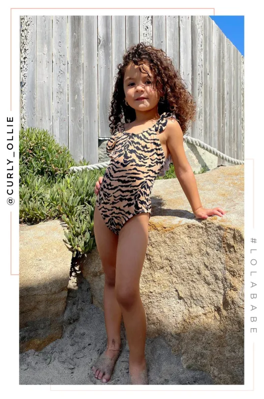 Mini Kelis Kids One Piece Swimsuit - Tiger sold by Miss Lola