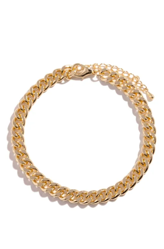 Monroe Chain Anklet - Gold sold by Miss Lola