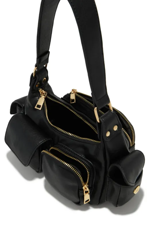 Farrah Shoulder Bag - Black sold by Miss Lola