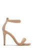 Acelyn Single Sole Ankle Strap High Heels - Nude sold by Miss Lola