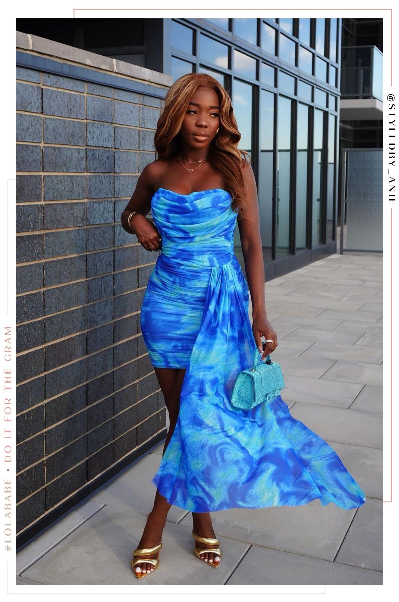 Lidia - Blue sold by Miss Lola product image thumbnail 3