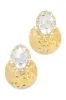 Weekend Gala Stone Embellished Earring - Gold sold by Miss Lola