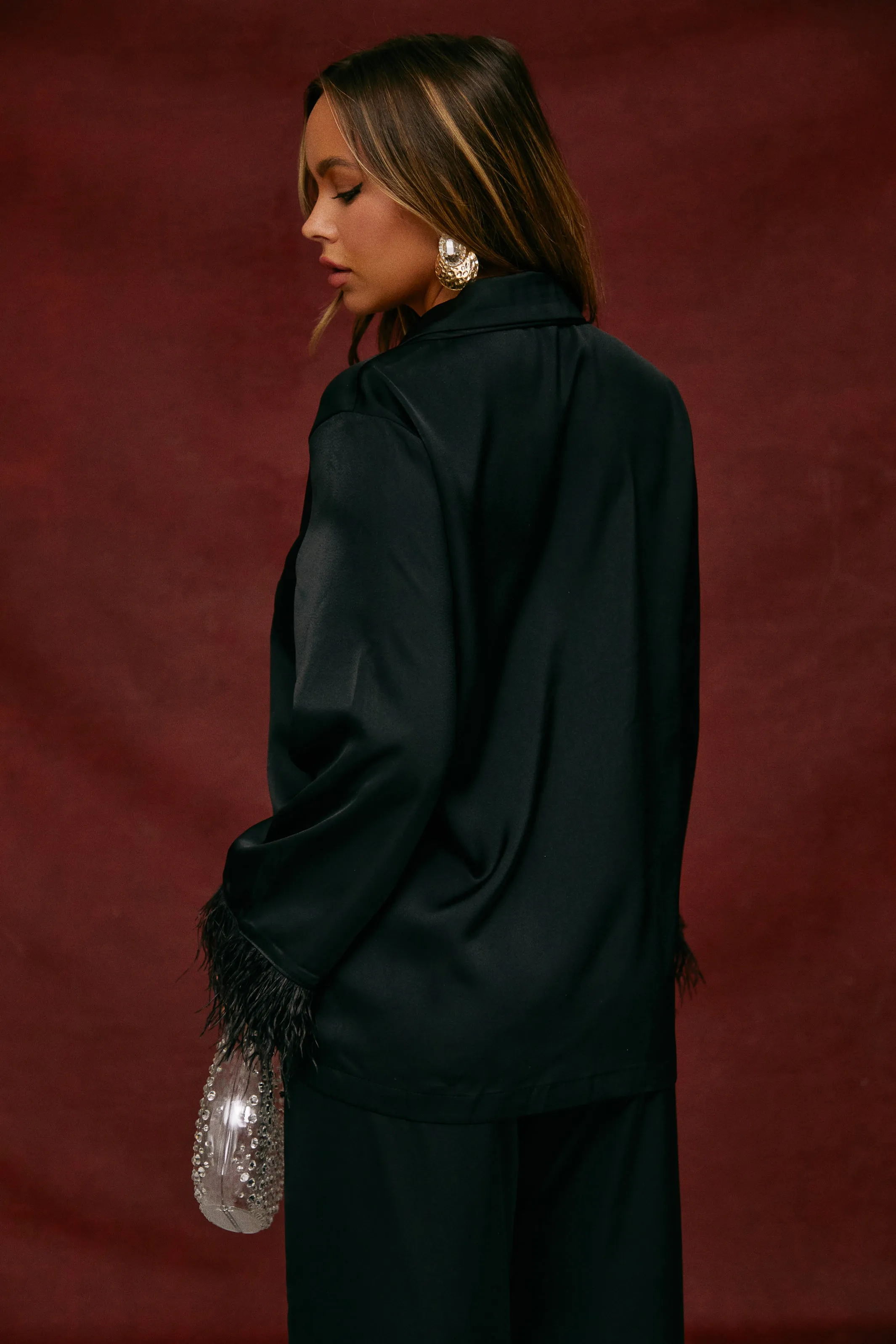 Weekend Gala Stone Embellished Earring - Gold sold by Miss Lola product image thumbnail 4