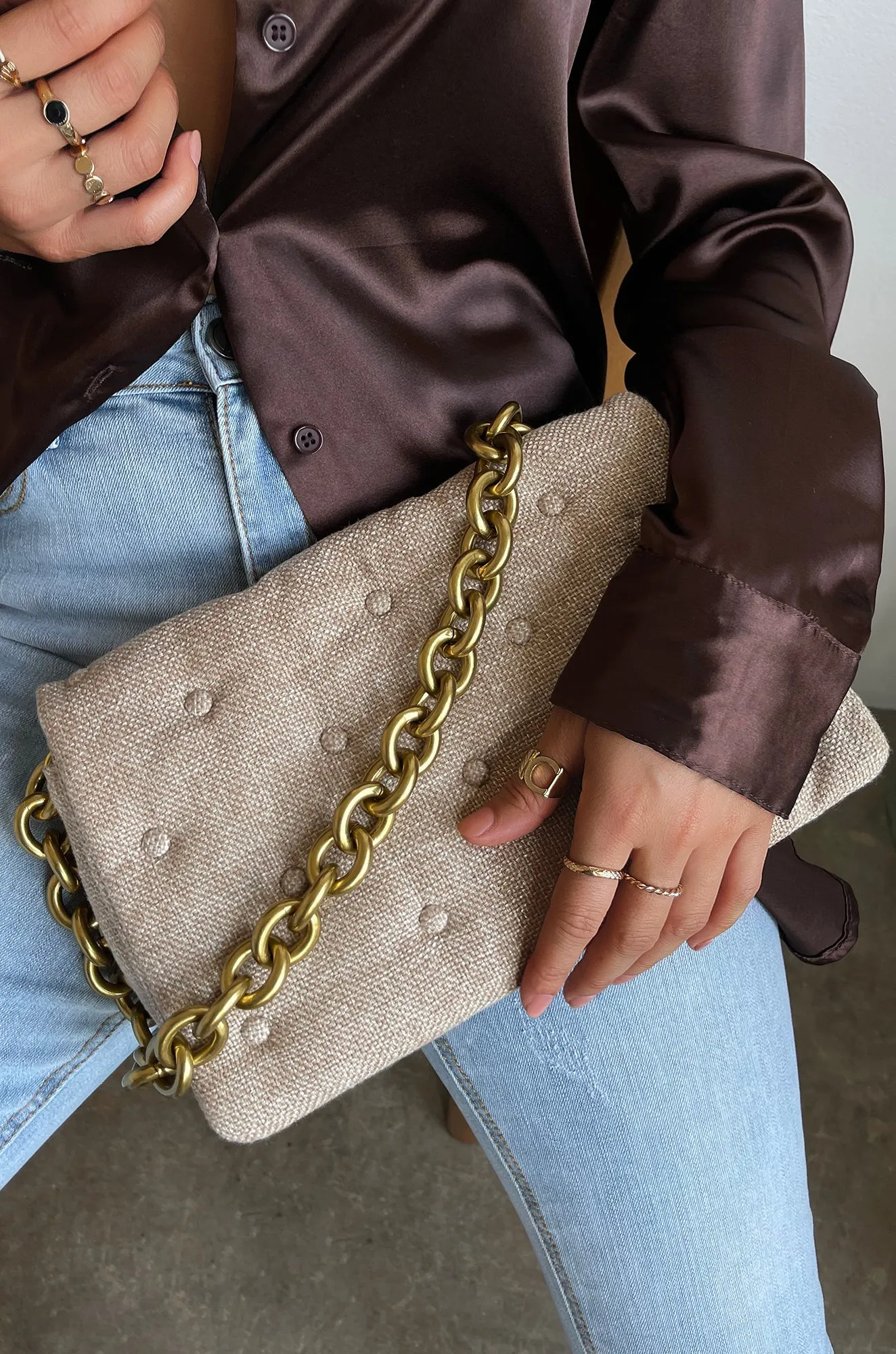 Chic Life Shoulder Bag - Nude sold by Miss Lola product image thumbnail 4