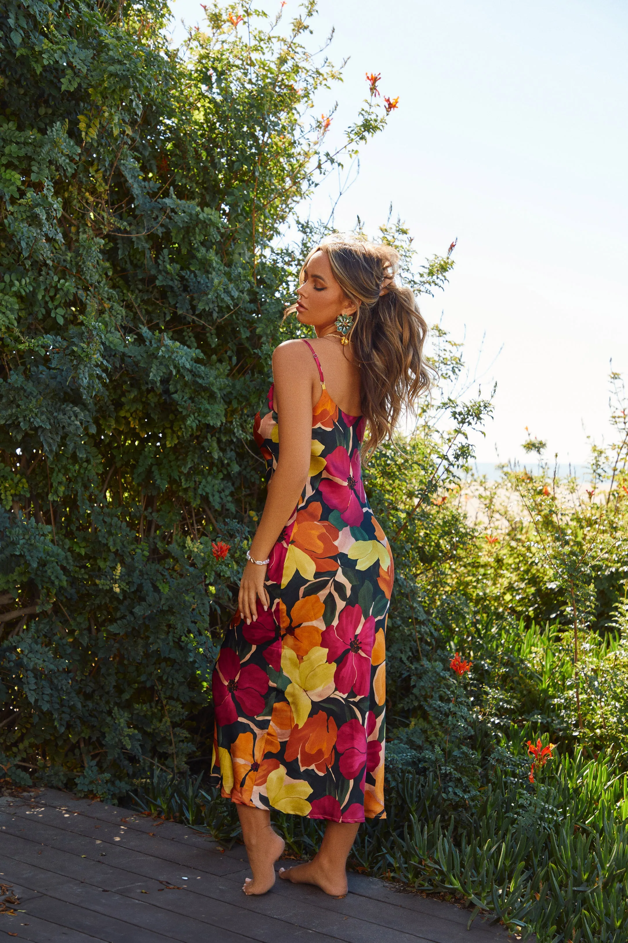 Imara Colorful Flower Earring - Green sold by Miss Lola product image thumbnail 2