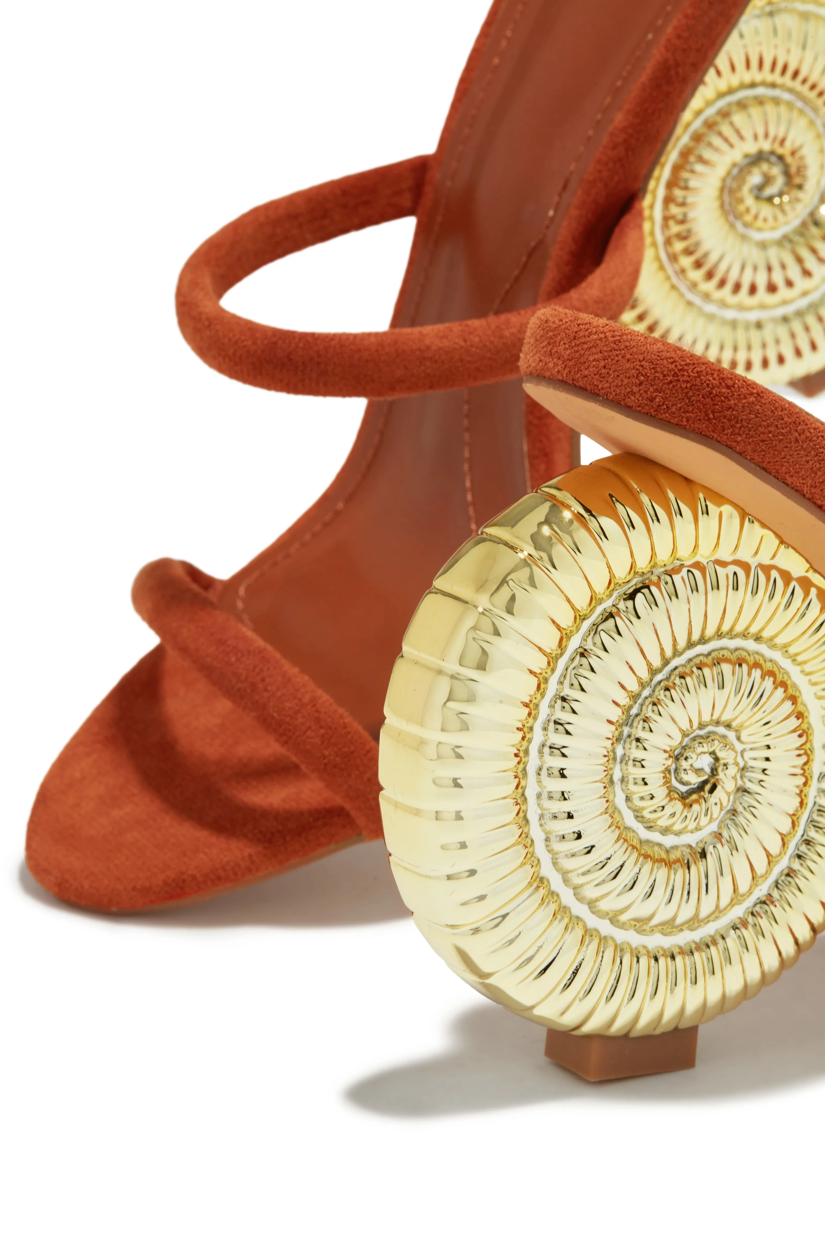Sunset Waves Sea Shell Mule Heels - Tan sold by Miss Lola product image thumbnail 3