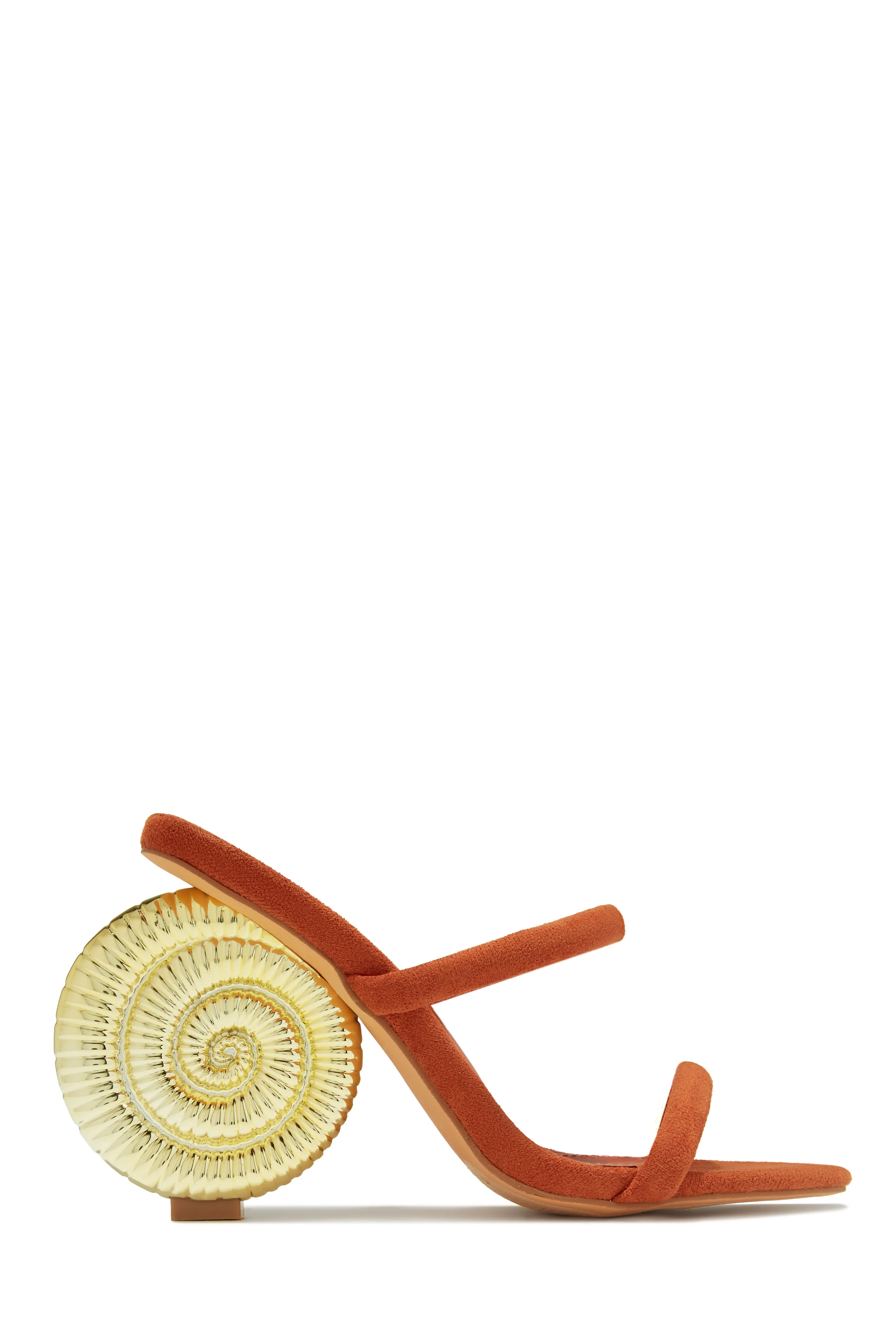 Sunset Waves Sea Shell Mule Heels - Tan sold by Miss Lola product image thumbnail 4