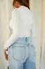 Melia Long Sleeve Bodysuit - White sold by Miss Lola