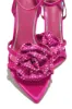 Rose Embellished Rose High Heels - Pink sold by Miss Lola
