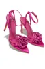 Rose Embellished Rose High Heels - Pink sold by Miss Lola