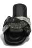 Slip Into Paradise Embellished Slip On Sandals - Black sold by Miss Lola